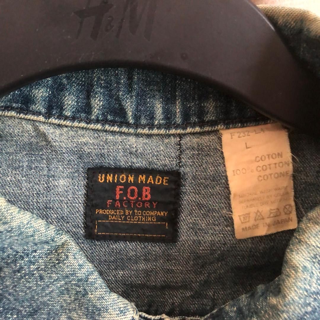 Other FOB Factory Japan Denim Jacket Trucker Indigo Made Japan Size US M / EU 48-50 / 2 - 2 Thumbnail