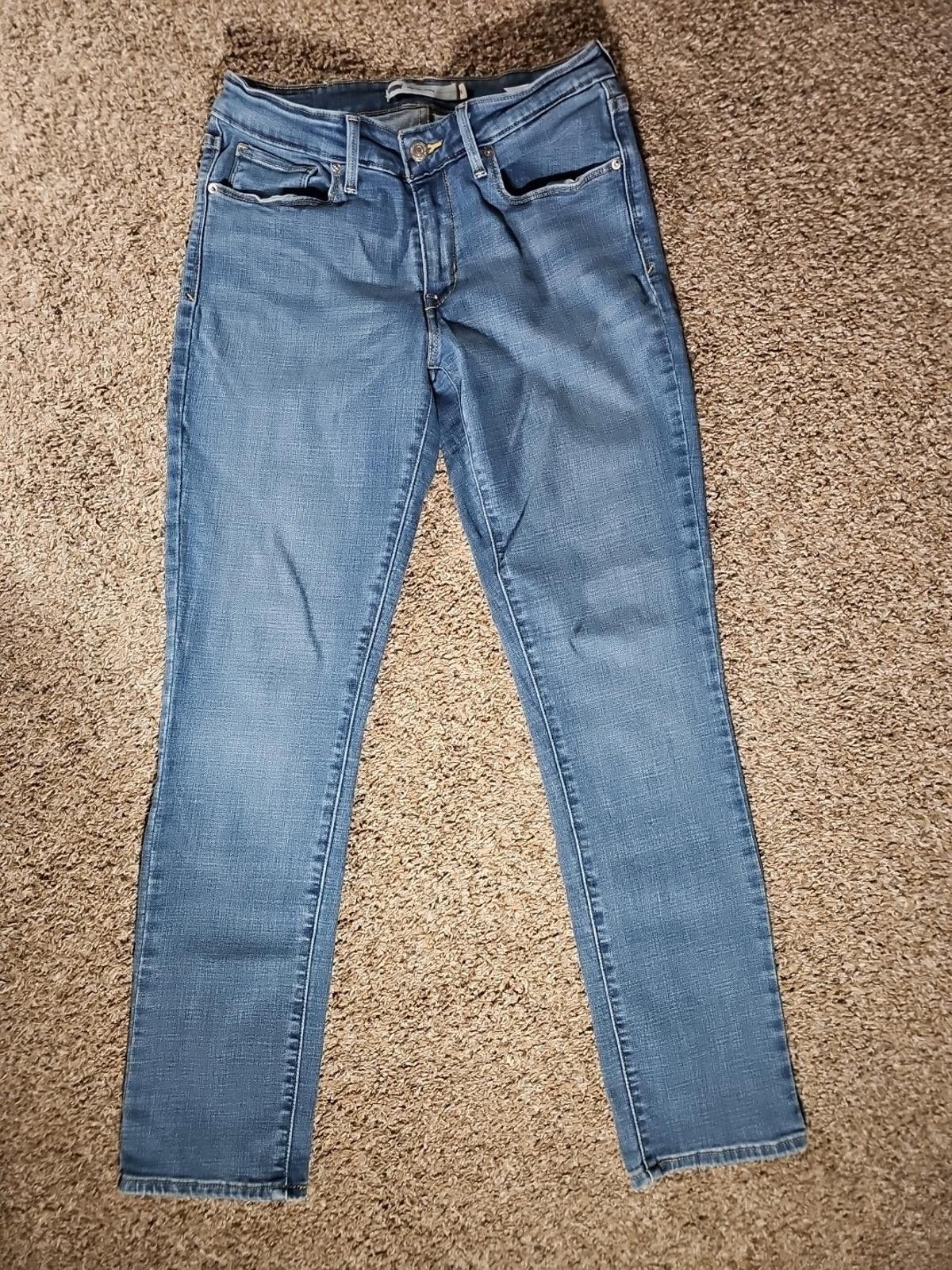 Levi's Levis Midrise Skinny Sz 8M (Tag 29x32) 29x29 Jeans Size 29" - 1 Thumbnail