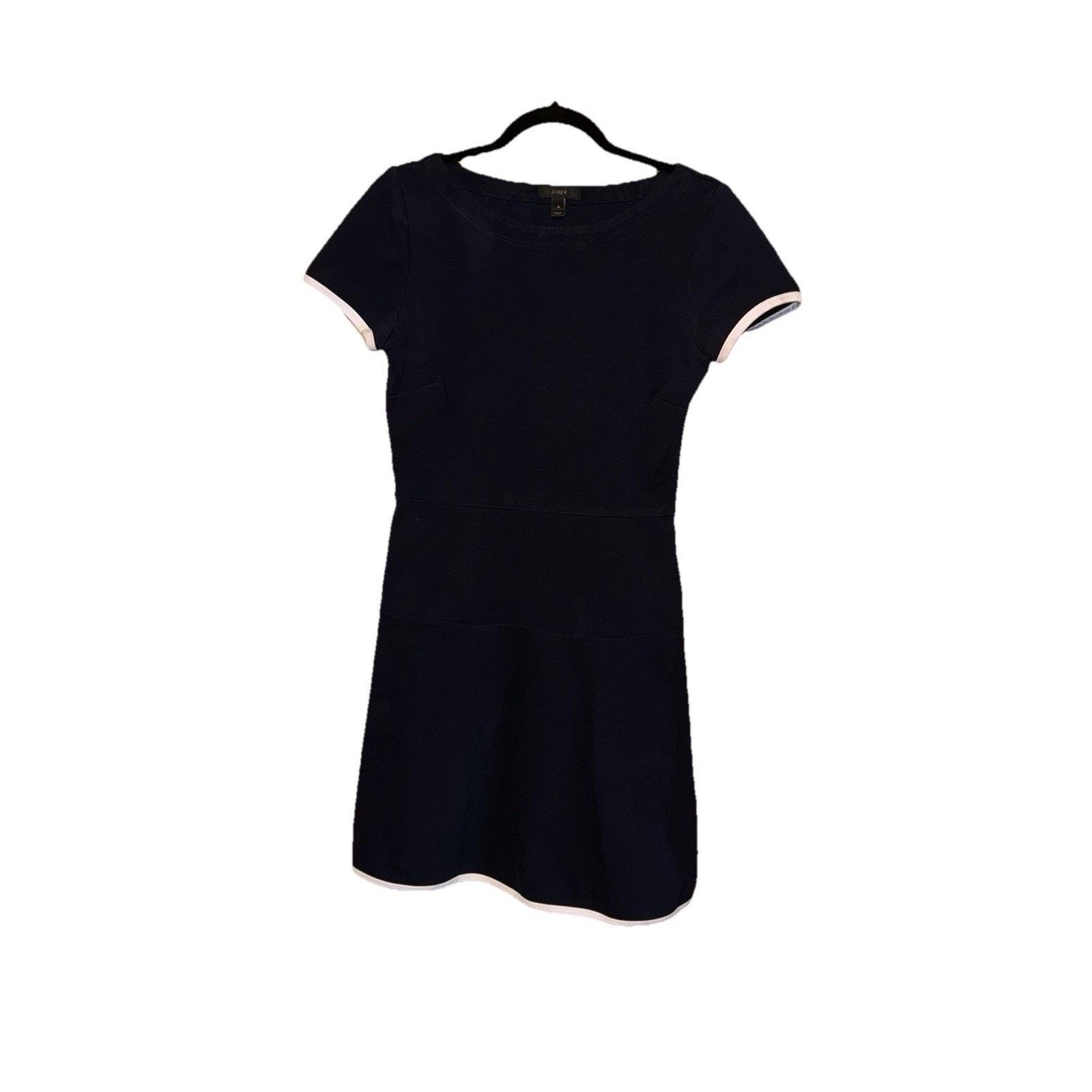 J.Crew J. Crew Navy Knee Length Shift Dress Size 4 Size S / US 4 / IT 40 - 1 Thumbnail