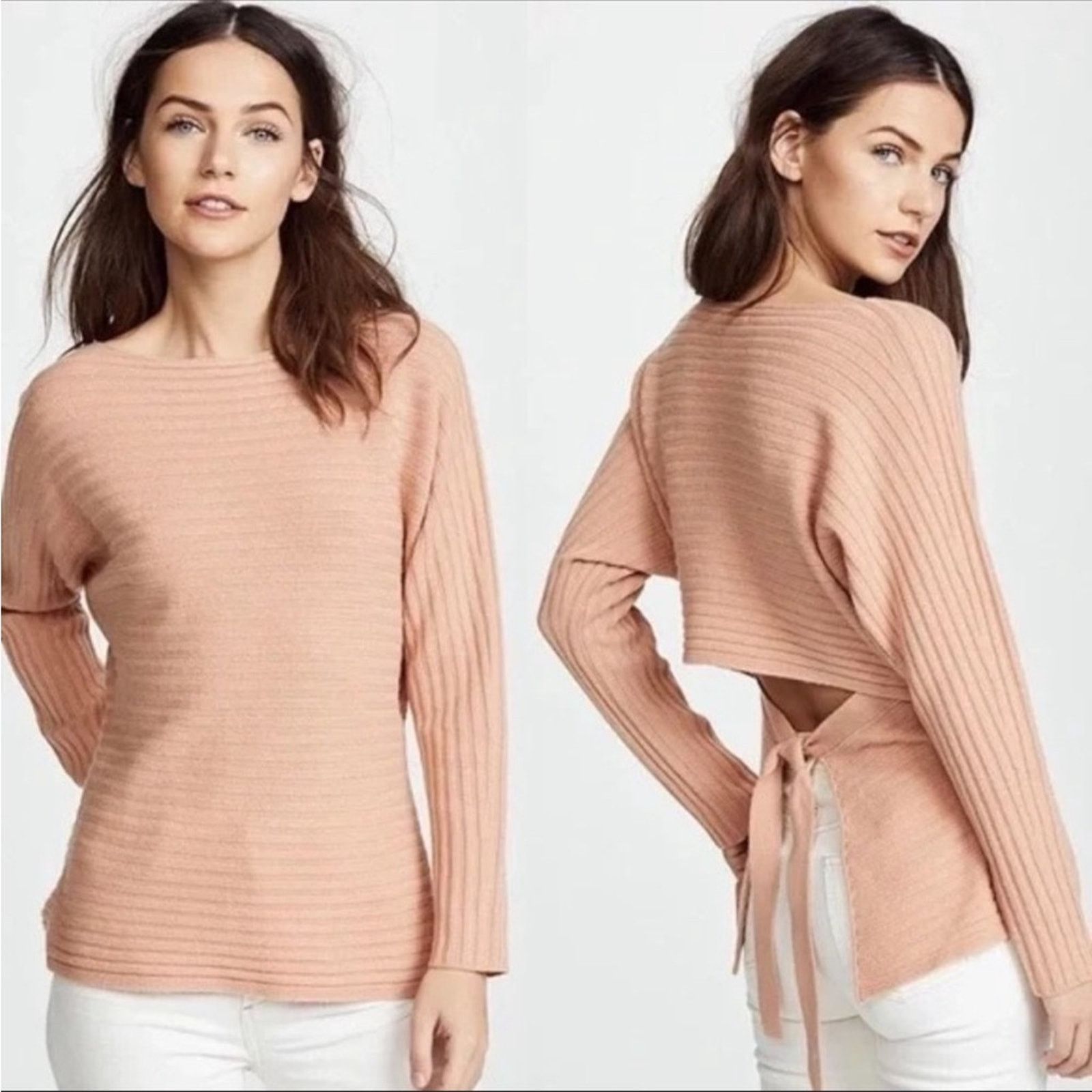Vince Vince Wool Cashmere Blend Blush Pink Long Sleeve Sweater Size S / US 4 / IT 40 - 1 Thumbnail
