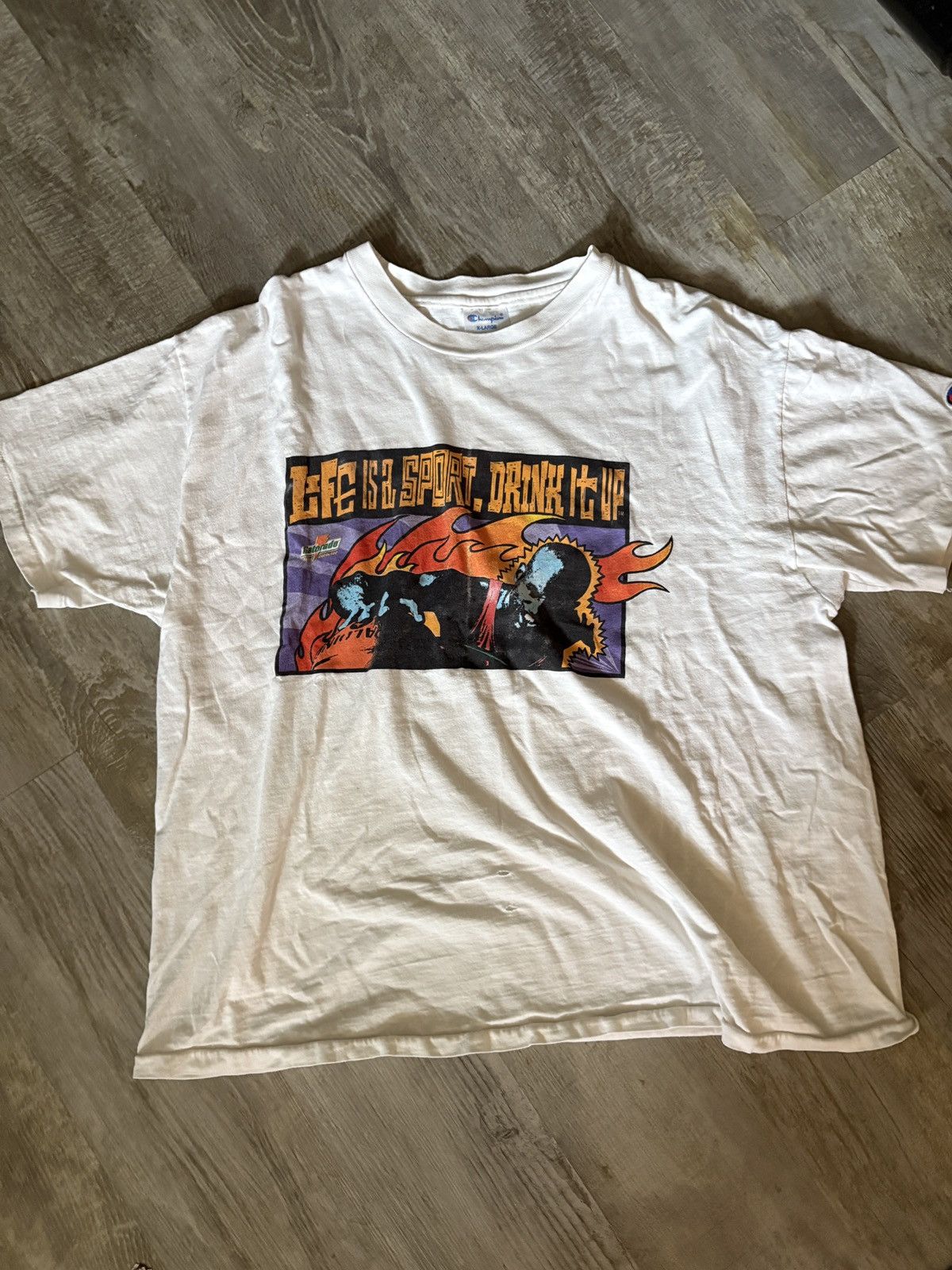 Champion Vintage Gatorade Ad Shirt Champion 90s single stitch Size XL Size US XL / EU 56 / 4 - 1 Thumbnail