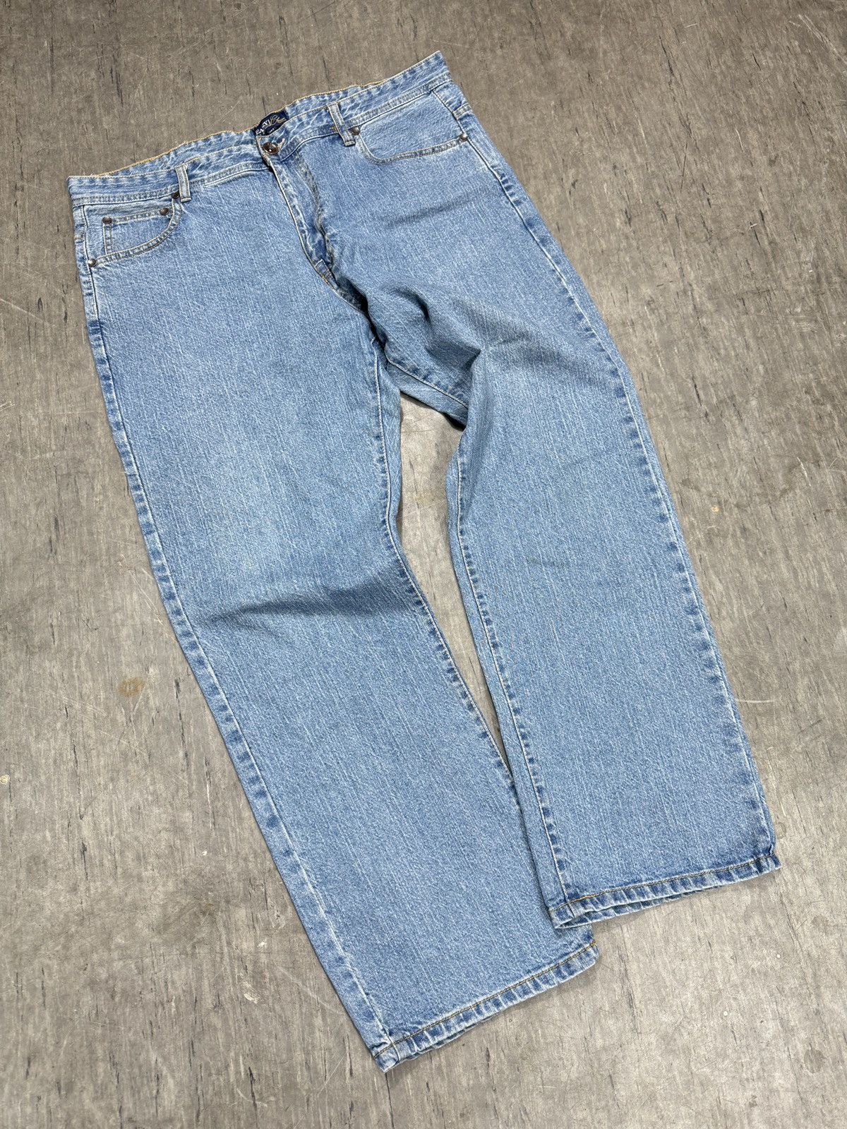 Vintage ᶠᵃⁿᶜʸᵍᵘʸ Vintage Baggy Washed Denim Jeans Wide leg Y2K Size US 36 / EU 52 - 1 Thumbnail