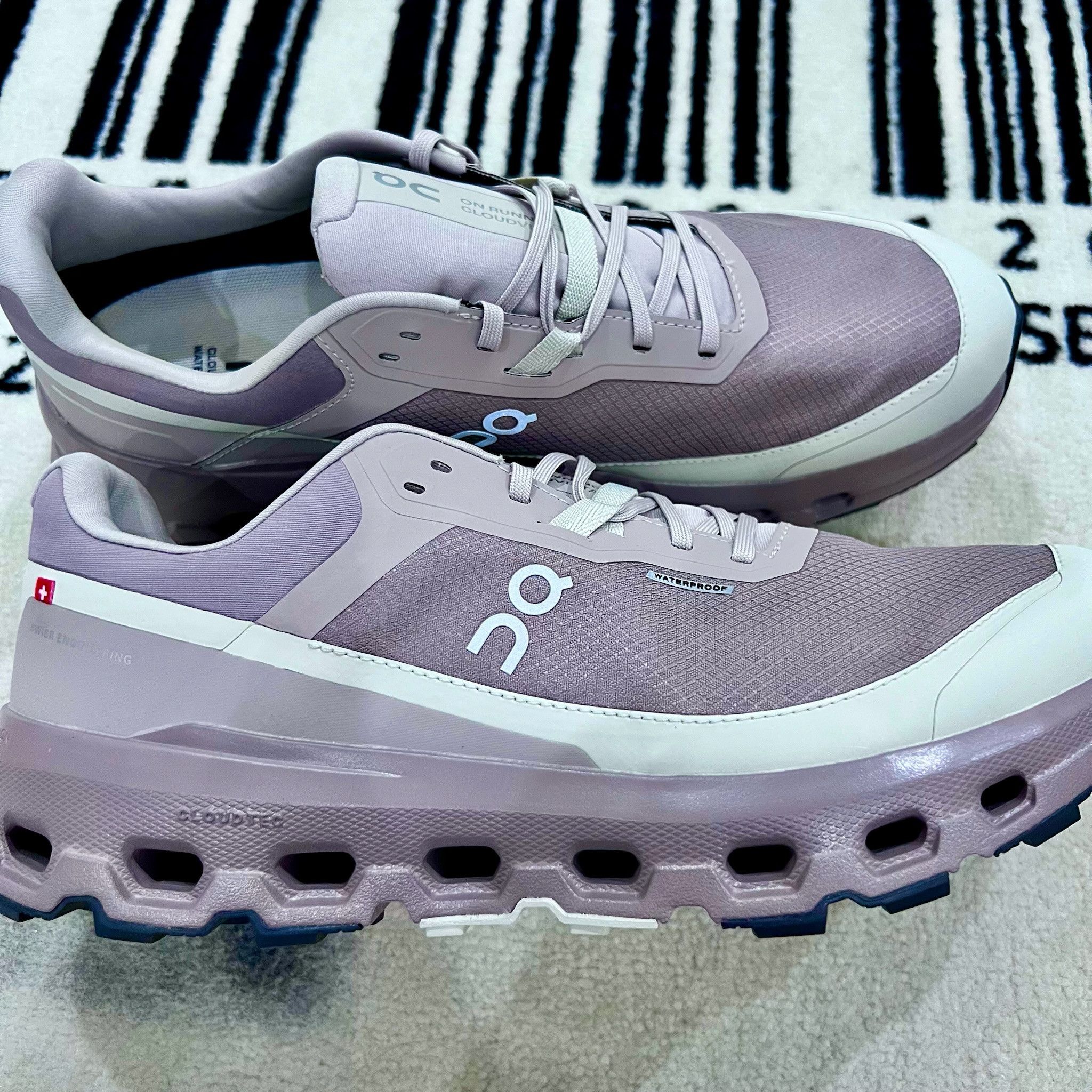 On Men's On Cloudvista 2 Waterproof Shoes - Fog | Cinder Size US 9 / EU 42 - 5 Thumbnail