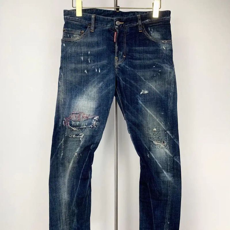Dsquared2 DSQUARED2 Men's Blue Casual Denim Pants 0089 Size US 34 / EU 50 - 1 Thumbnail