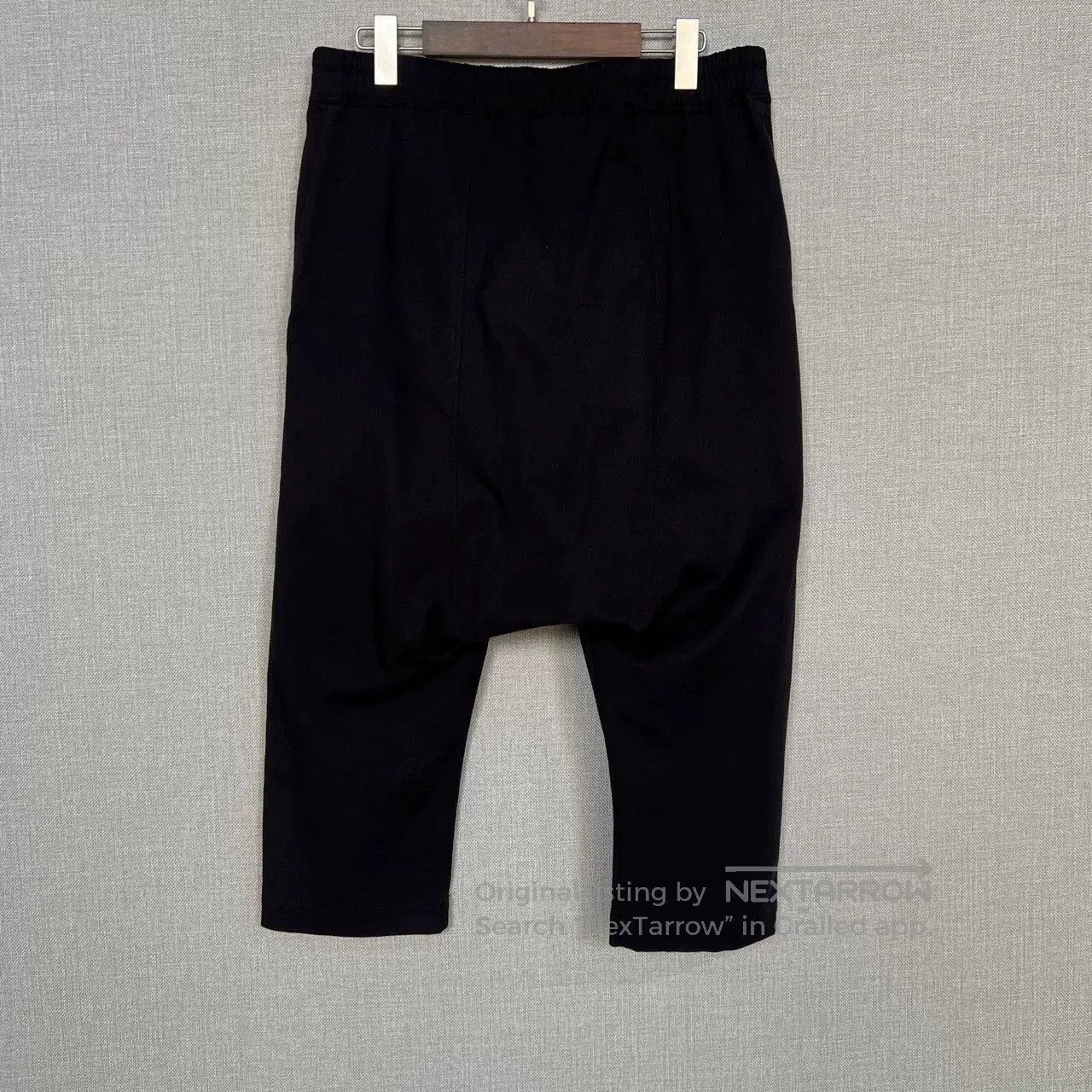 Rick Owens Rick Owens 15FW Black Drawstring Cropped Pants. Size US 34 / EU 50 - 2 Thumbnail