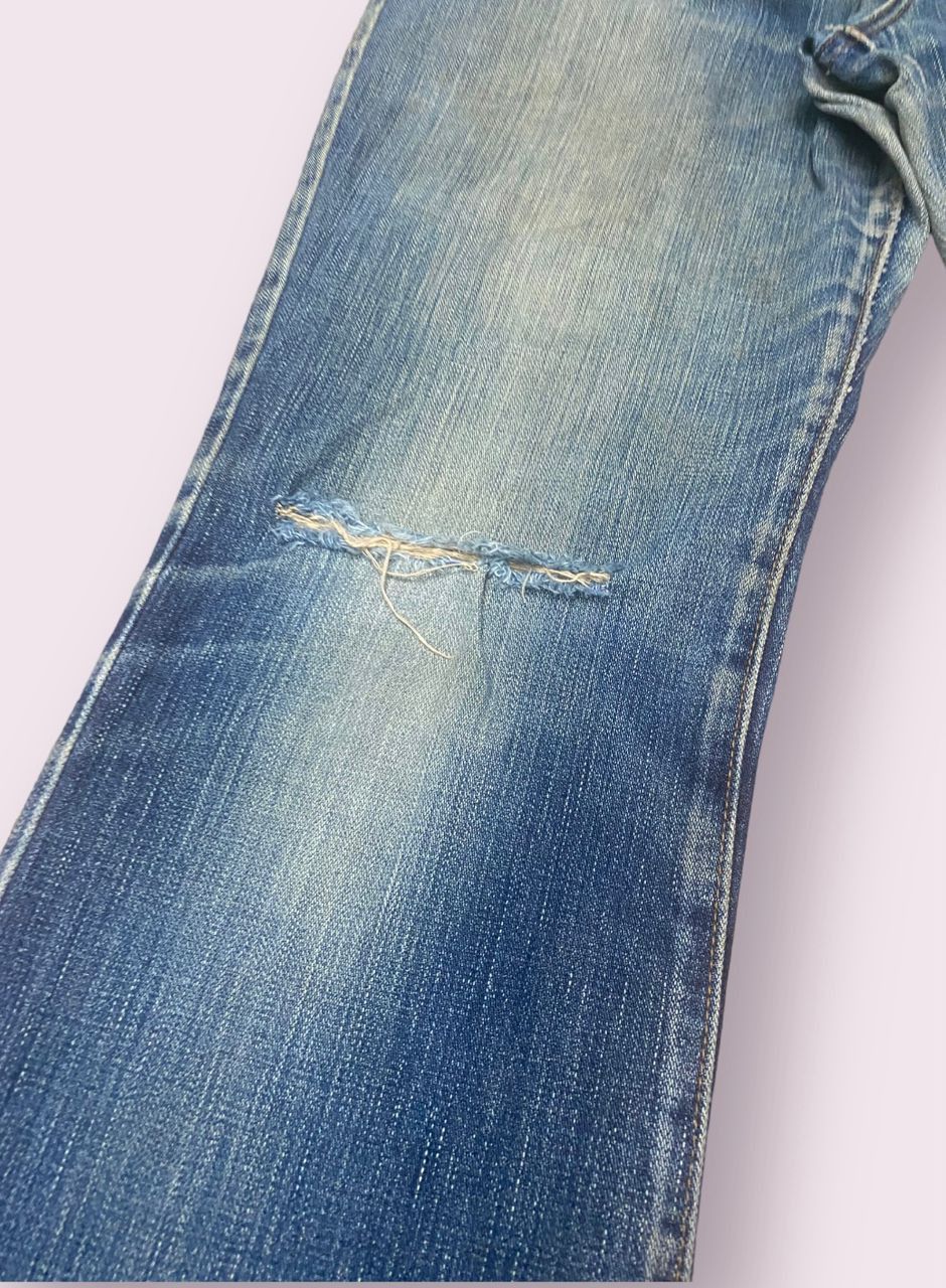 If Six Was Nine 💥FLARE💥VINTAGE WRANGLER WESTERN SYLE DENIM Size 30" / US 8 / IT 44 - 10 Thumbnail