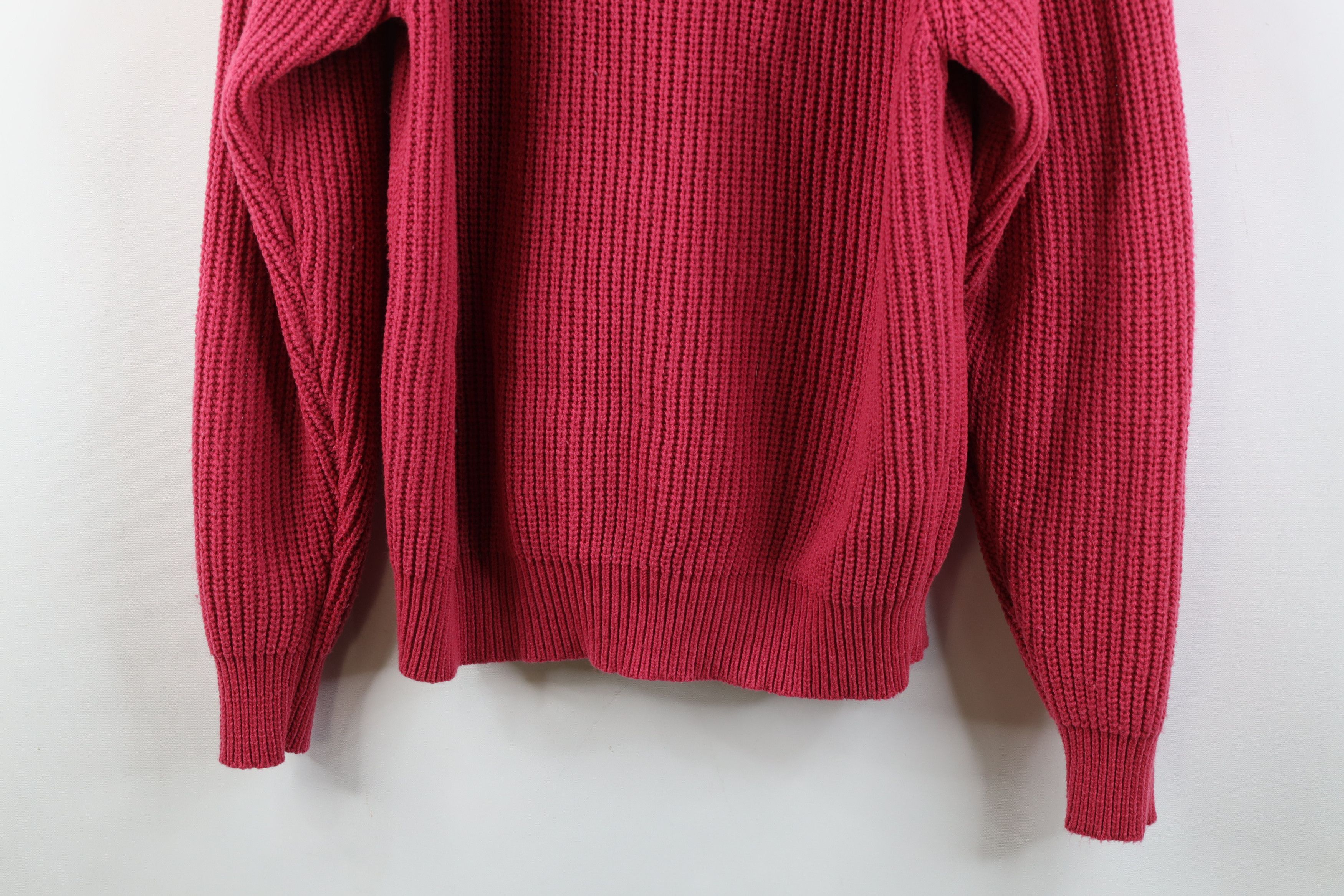 Vintage Vintage 80s 90s Streetwear Ribbed Knit Crewneck Sweater Size US XL / EU 56 / 4 - 3 Thumbnail