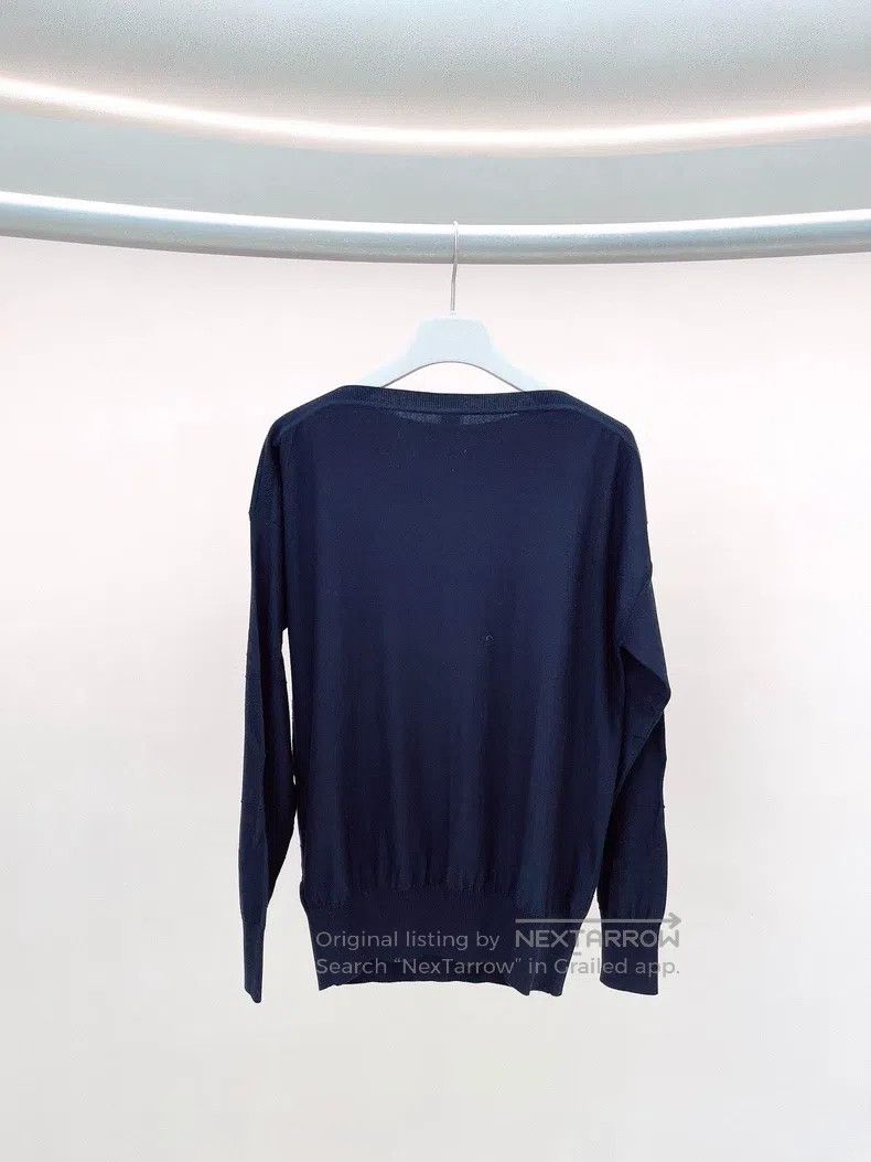 Hermes Hermes Black Embroidered Sweater Size XS / US 0-2 / IT 36-38 - 2 Thumbnail