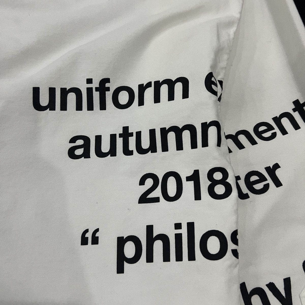 uniform experiment uniform experiment Slogan Embroidered Logo Shirt Size US XL / EU 56 / 4 - 9 Thumbnail