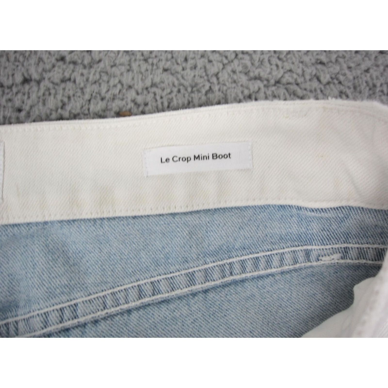 Frame Frame Jeans Womens 29 Blue Mini Bootcut Crop denim USA Made Size 29" - 4 Thumbnail
