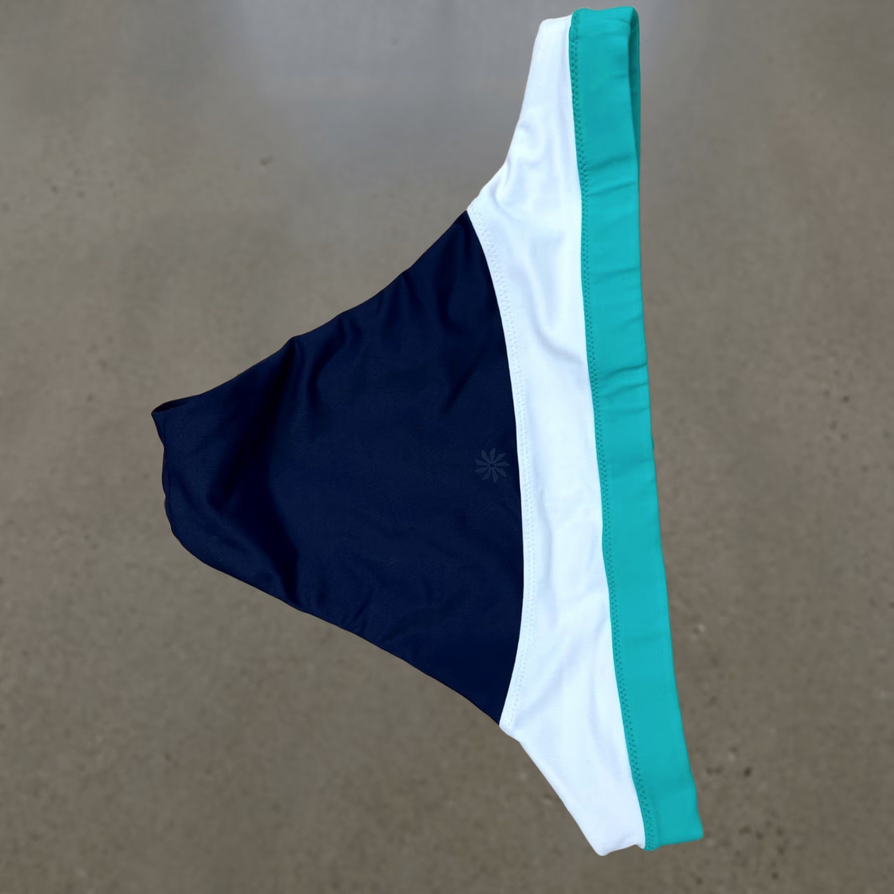 Athleta Athleta Bikini Bottom Womens XS Colorblock Navy White Green Swimwear Size 26" / US 2 / IT 38 - 1 Thumbnail