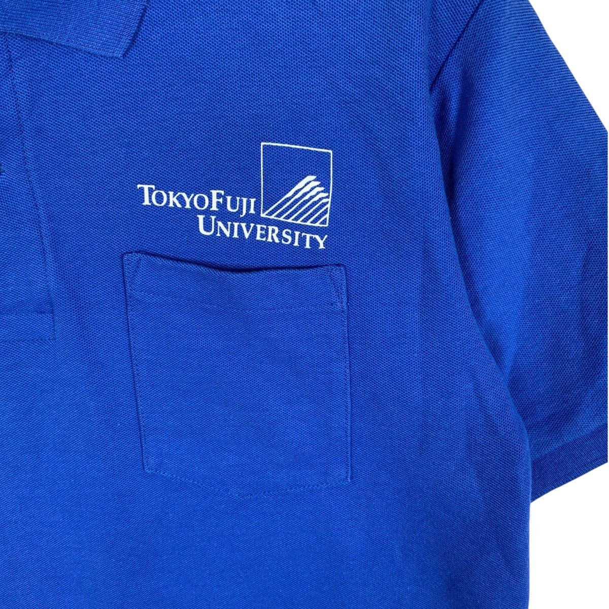 Vintage TOKYO FUJI UNIVERSITY Event Produce Semi Polo Tee Shirt Top Size US L / EU 52-54 / 3 - 5 Thumbnail