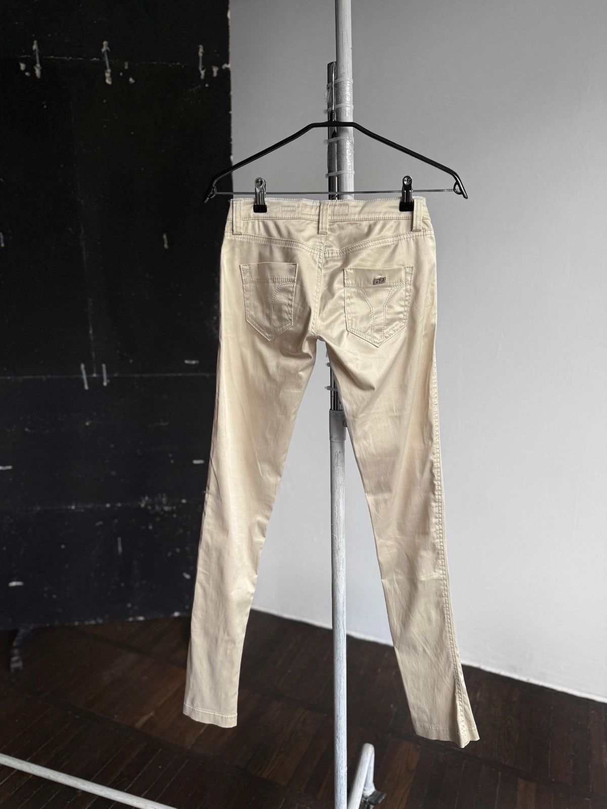 Designer × Miss Sixty Miss Sixty Style Shock Womens Beige Pants Zipper Closure Size 25" / US 0 / IT 36 - 3 Thumbnail