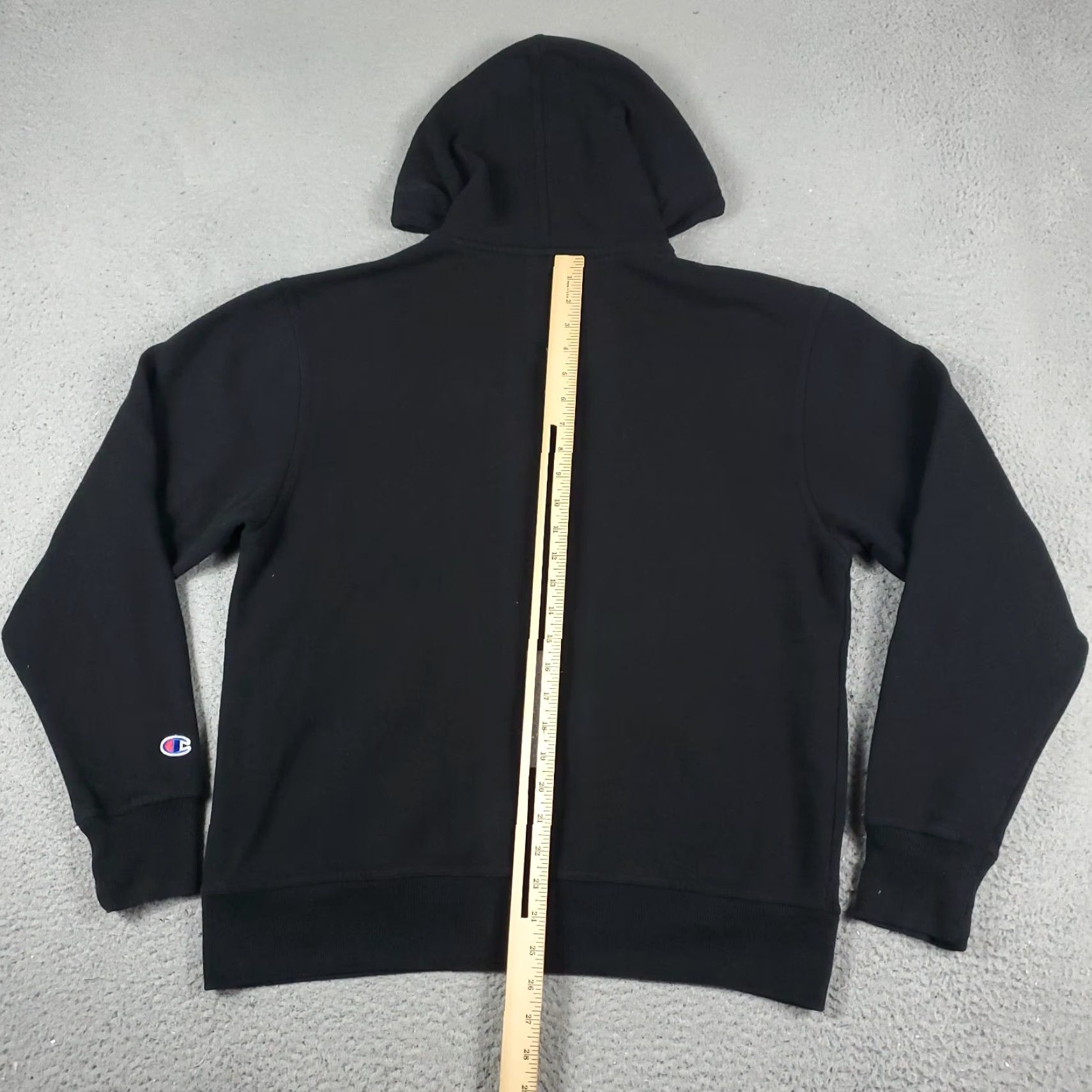 Champion Vintage Champion Men's Medium Pullover Hoodie Sweater Black Casual Knit Logo Zipper Size US M / EU 48-50 / 2 - 5 Thumbnail