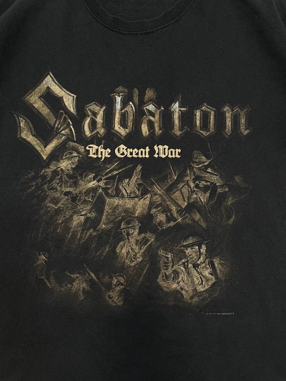Fruit Of The Loom Sabaton Band T-Shirt Black Heavy Metal Rock Tour Merch 2019 Size US M / EU 48-50 / 2 - 3 Thumbnail
