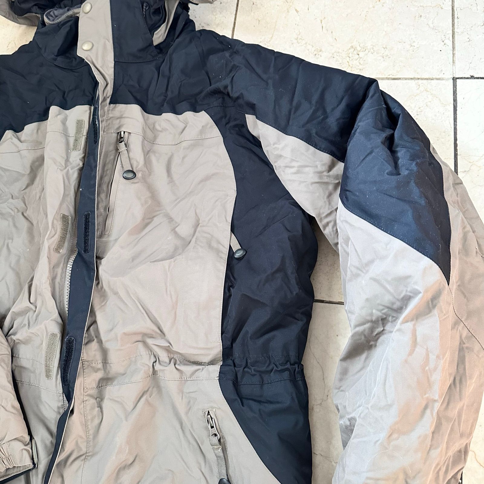 L.L. Bean L.L. Bean L Primaloft Black Tan Ski Parka Jacket Coat hood Size US L / EU 52-54 / 3 - 9 Thumbnail
