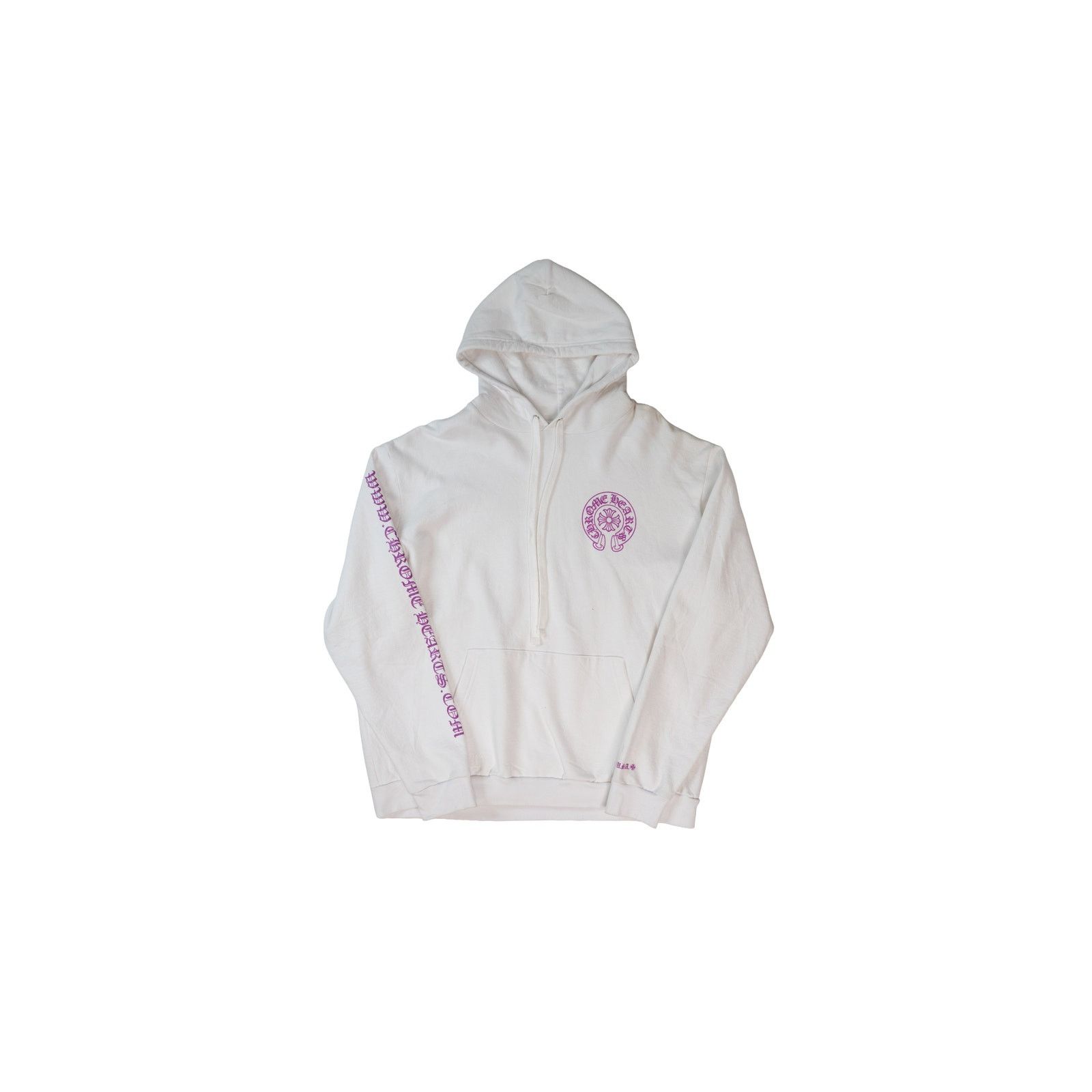 Chrome Hearts Purple Glitter Horseshoe Hoodie White Size US XL / EU 56 / 4 - 1 Thumbnail