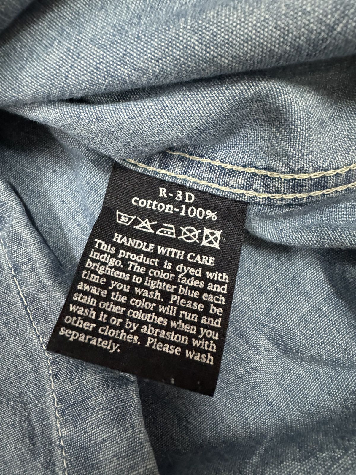 45rpm Vtg🔥45Rpm Washes Indigo Western Shirt Size US S / EU 44-46 / 1 - 18 Thumbnail