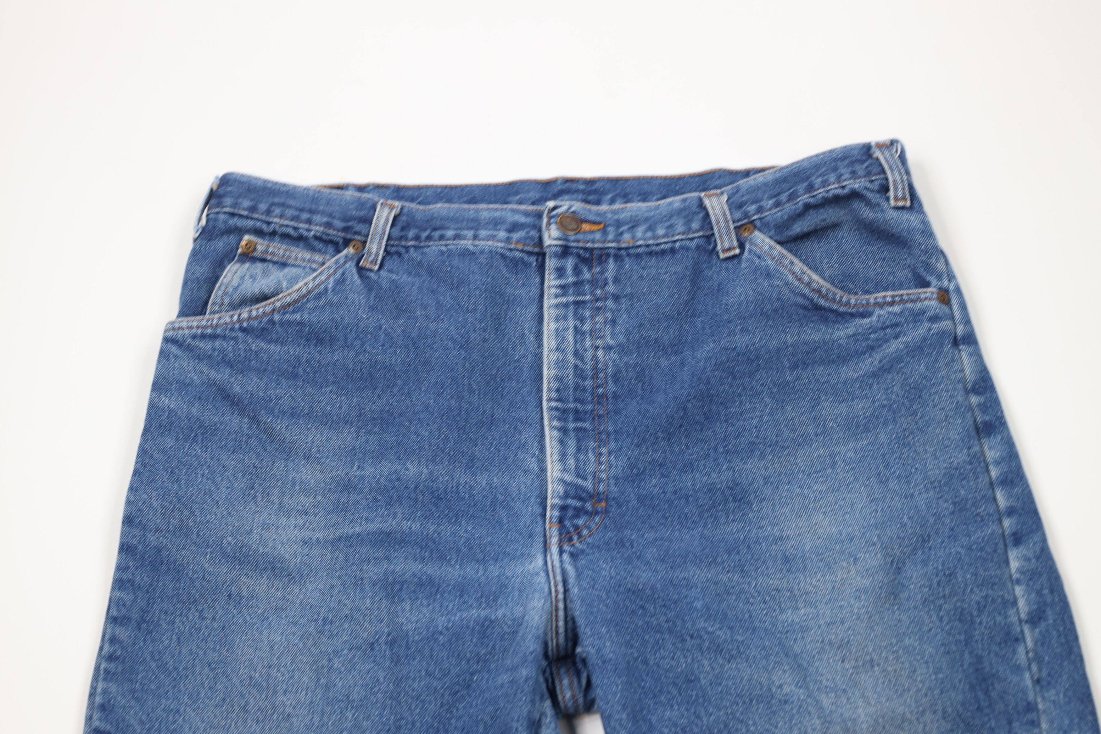 Dickies × Vintage Vintage 90s Dickies Flannel Lined Wide Leg Denim Jeans Size US 40 / EU 56 - 3 Thumbnail