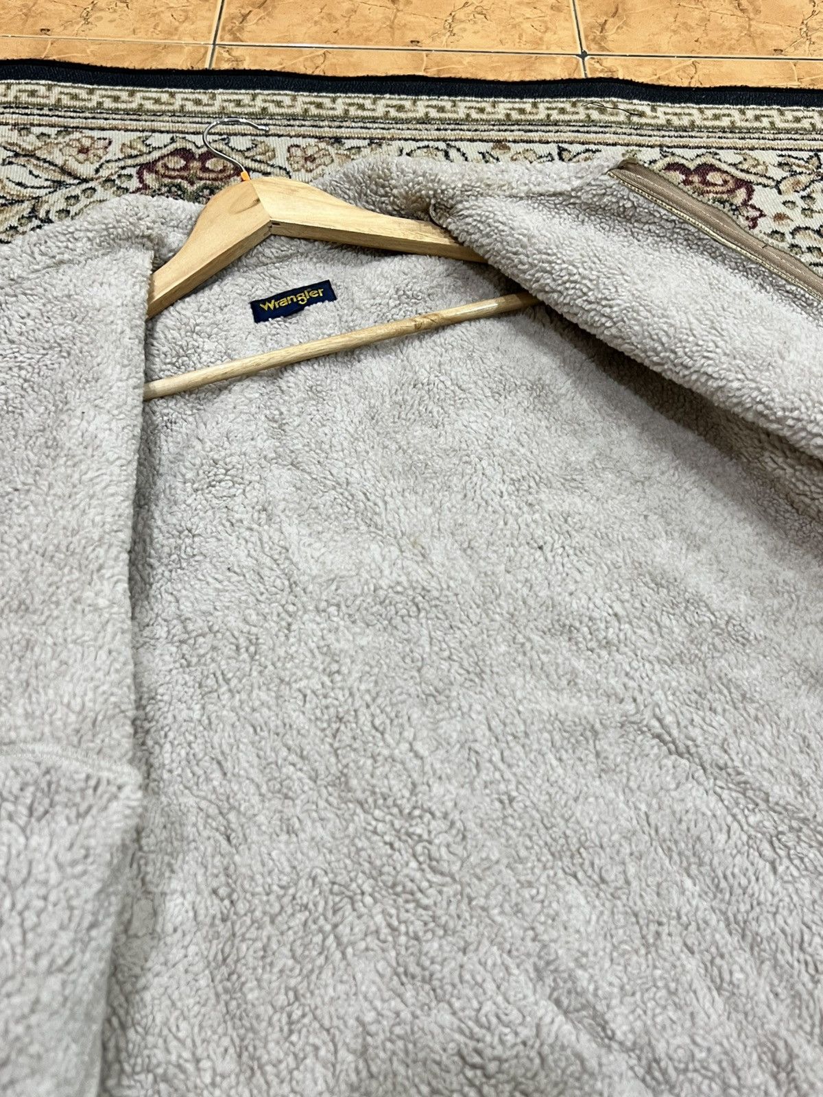 Vintage × Wrangler Vtg Wrangler Sherpa Sheep skin Leather Jacket Size US M / EU 48-50 / 2 - 7 Thumbnail