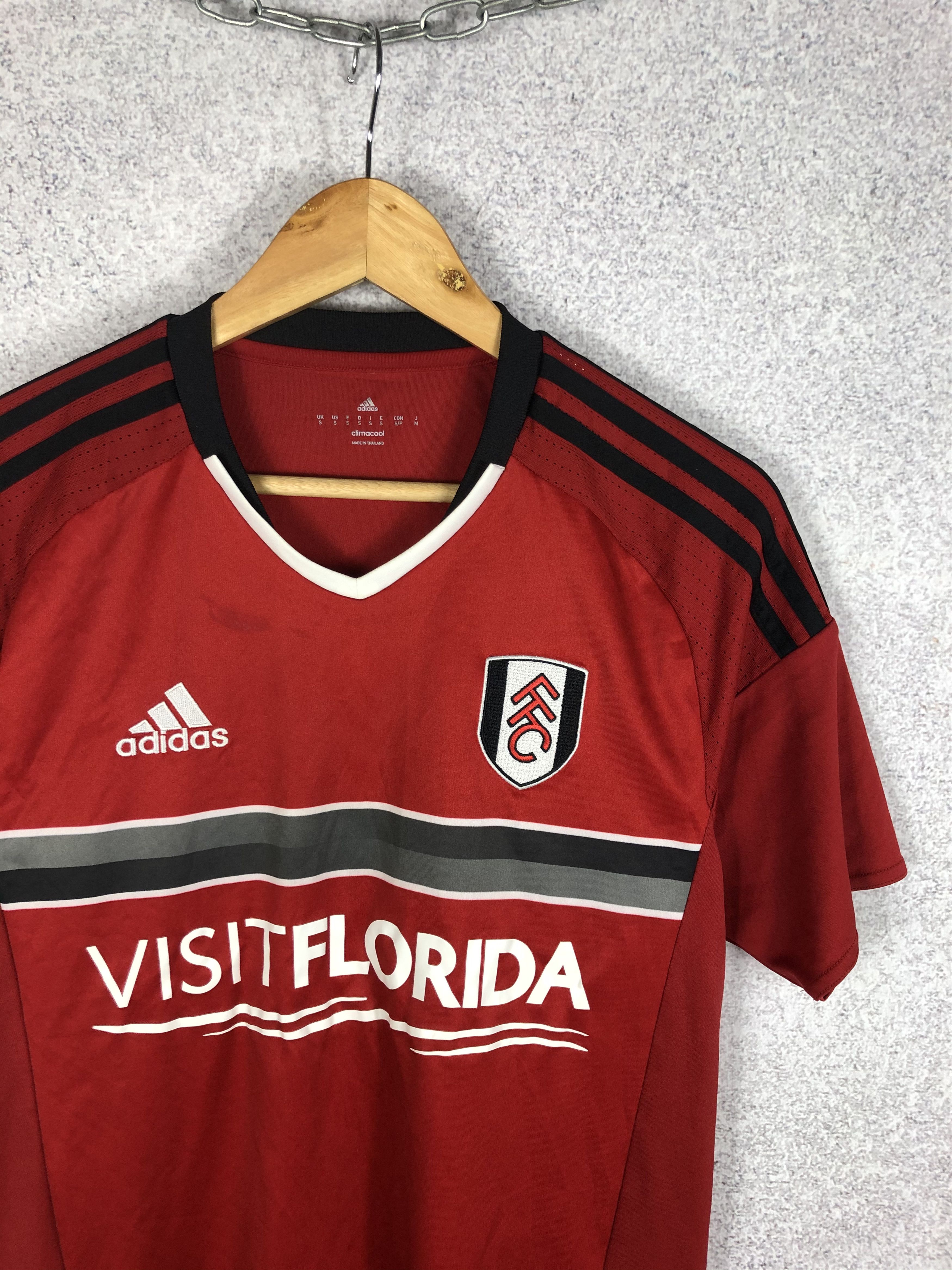 Adidas FULHAM ADIDAS 2015/2016 FOOTBALL Away JERSEY football shirt Size US S / EU 44-46 / 1 - 2 Thumbnail
