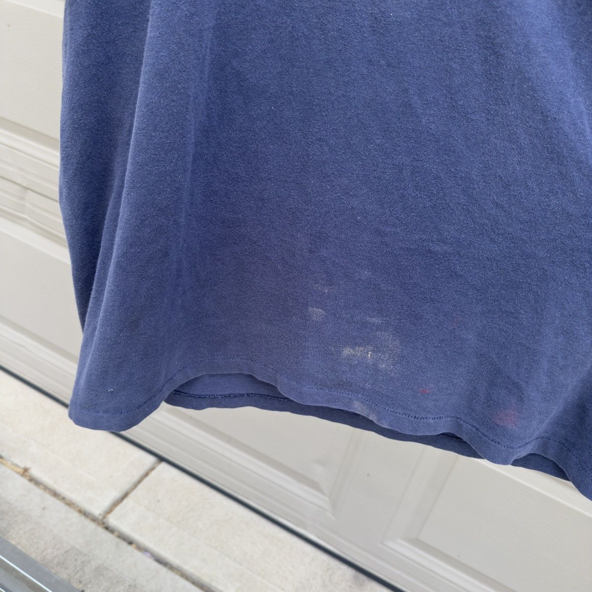Vintage Vintage Sun Faded Blue Pocket Tee Shirt ERD Grunge Chrome Size US XL / EU 56 / 4 - 6 Thumbnail