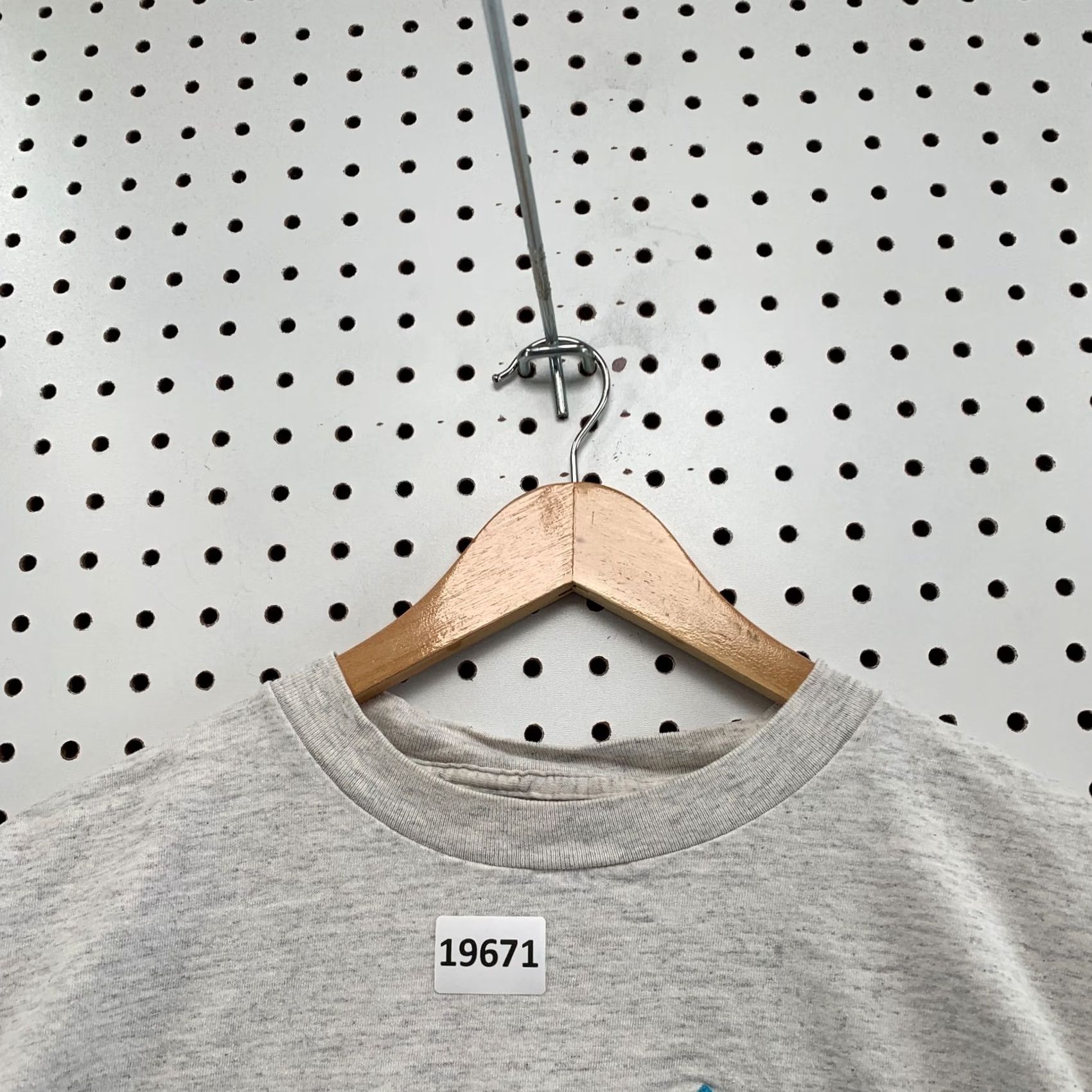 Vintage VINTAGE pi phi Cropped Shirt Womens L Short Sleeve Crew Neck 90s University Gray Oneita T-Shirt Size L / US 10 / IT 46 - 7 Thumbnail