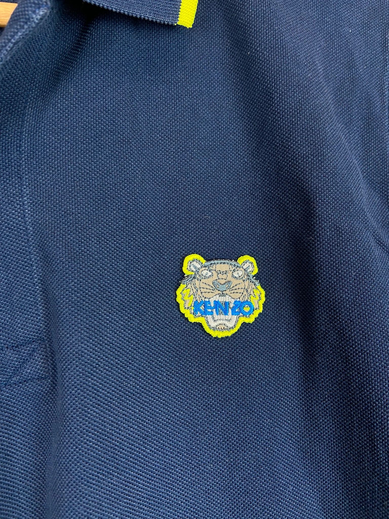 Kenzo Kenzo Navy Polo Shirt – Tiger Patch, Size L Size US L / EU 52-54 / 3 - 2 Thumbnail