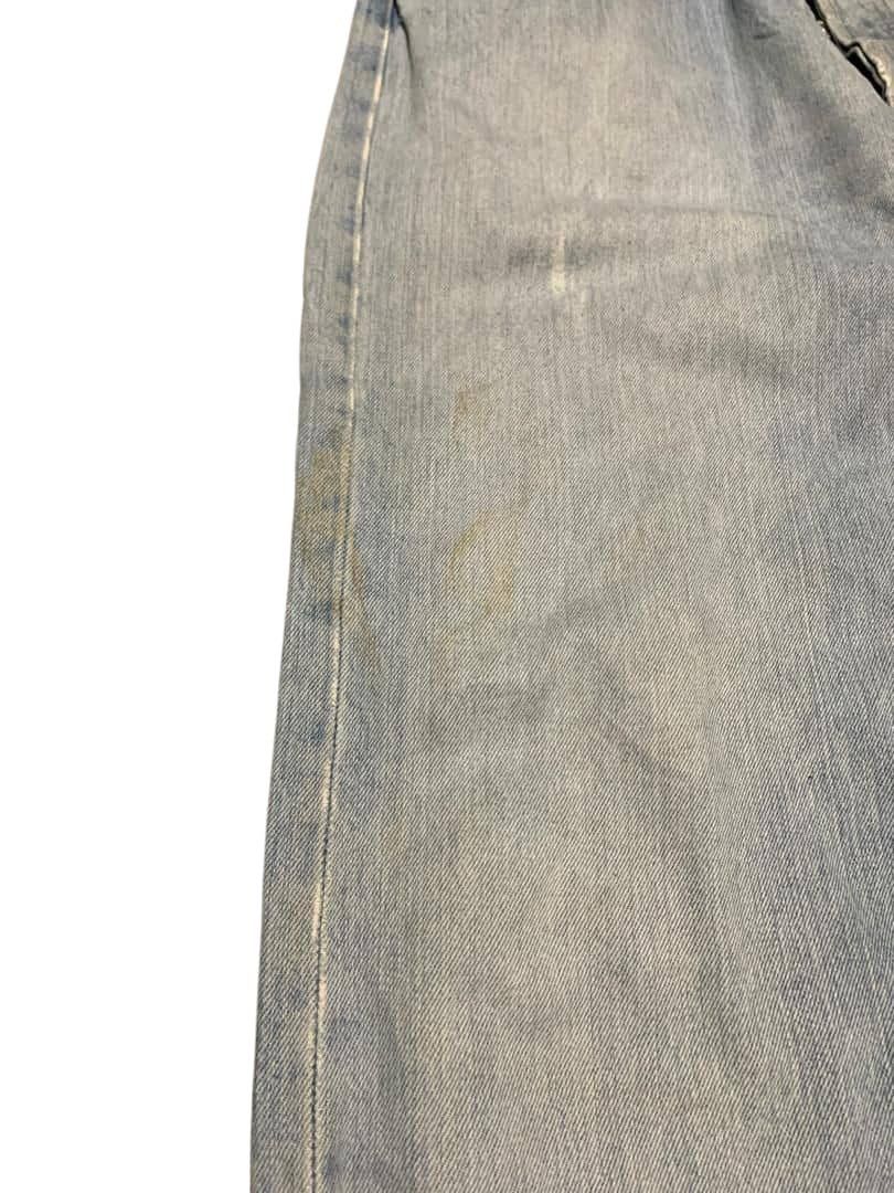 Levi's Vintage Levis 501 Straight Faded Blue Jeans Distressed Size US 34 / EU 50 - 4 Thumbnail