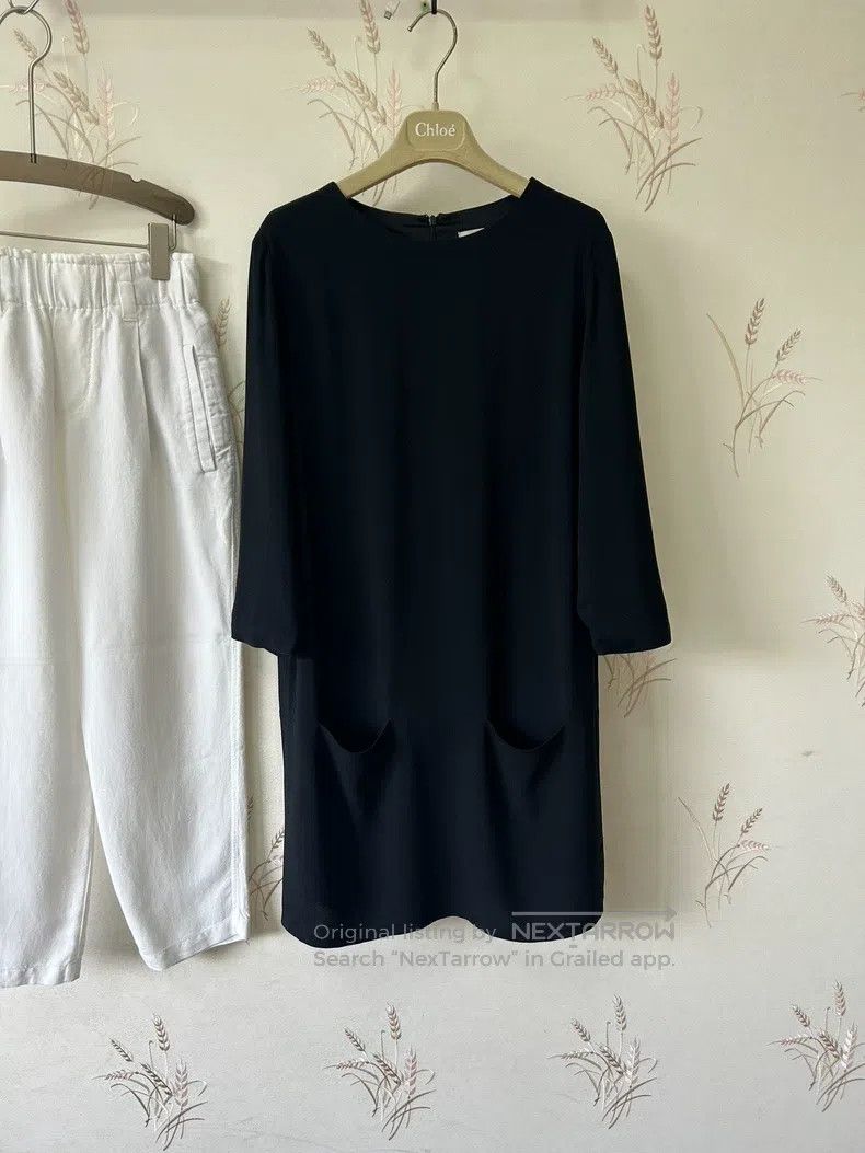 The Row The Row High-end black minimalist straight dress Size S / US 4 / IT 40 - 2 Thumbnail