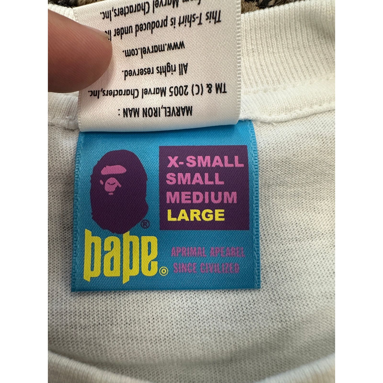 Bape Bape x Marvel 'Dark Phoenix' T-shirt WHITE~sizeL Size US L / EU 52-54 / 3 - 3 Thumbnail