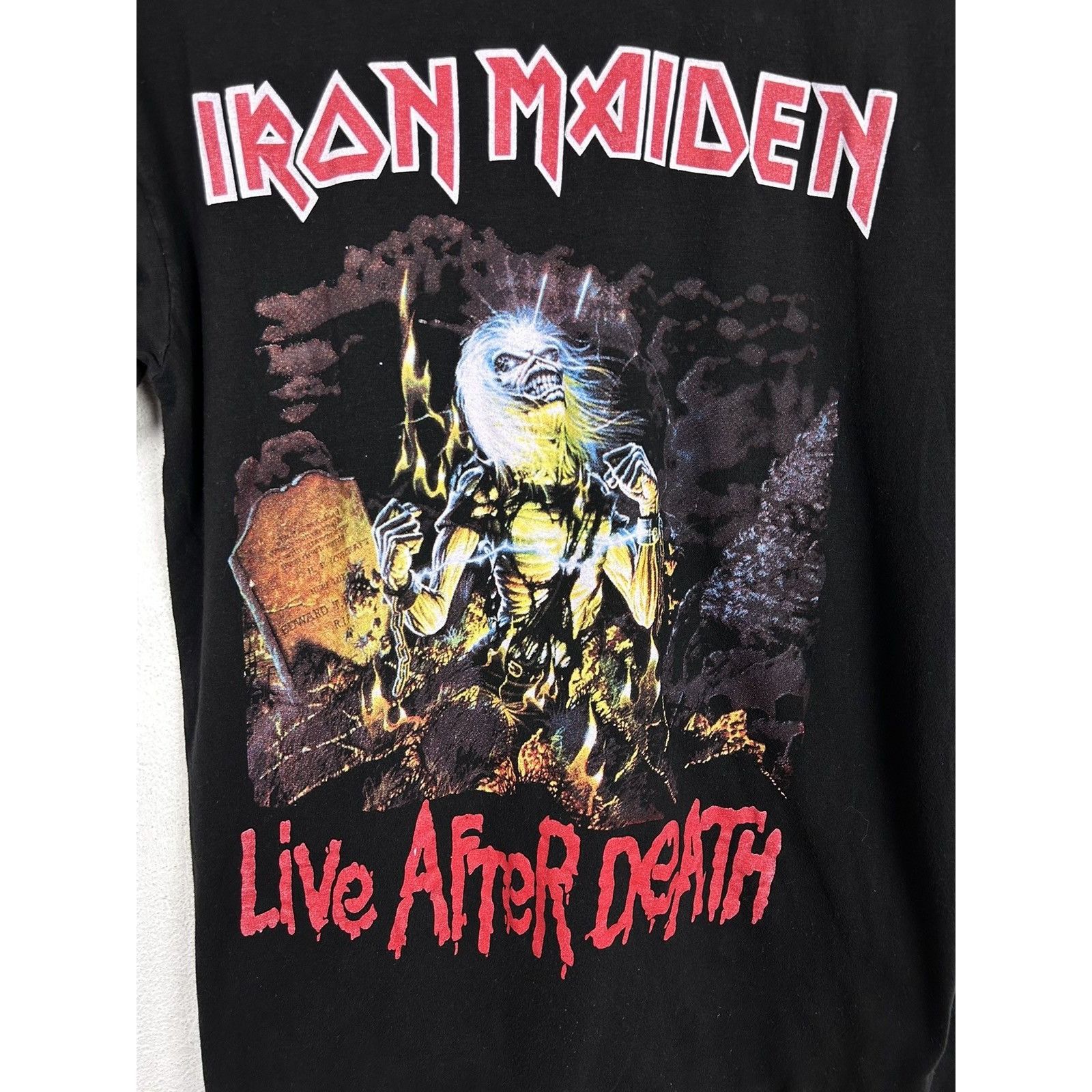 Band Tees 90s Vintage Iron Maiden Live After Death Bootleg T-Shirt Size US L / EU 52-54 / 3 - 2 Thumbnail
