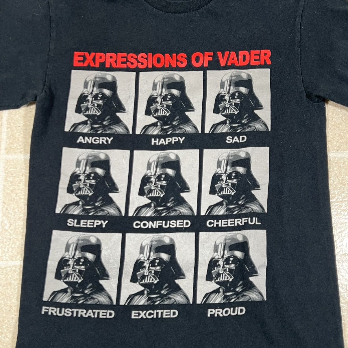 Star Wars Mens Star Wars Expressions of Vader Darth T-shirt Size S Size US S / EU 44-46 / 1 - 2 Thumbnail