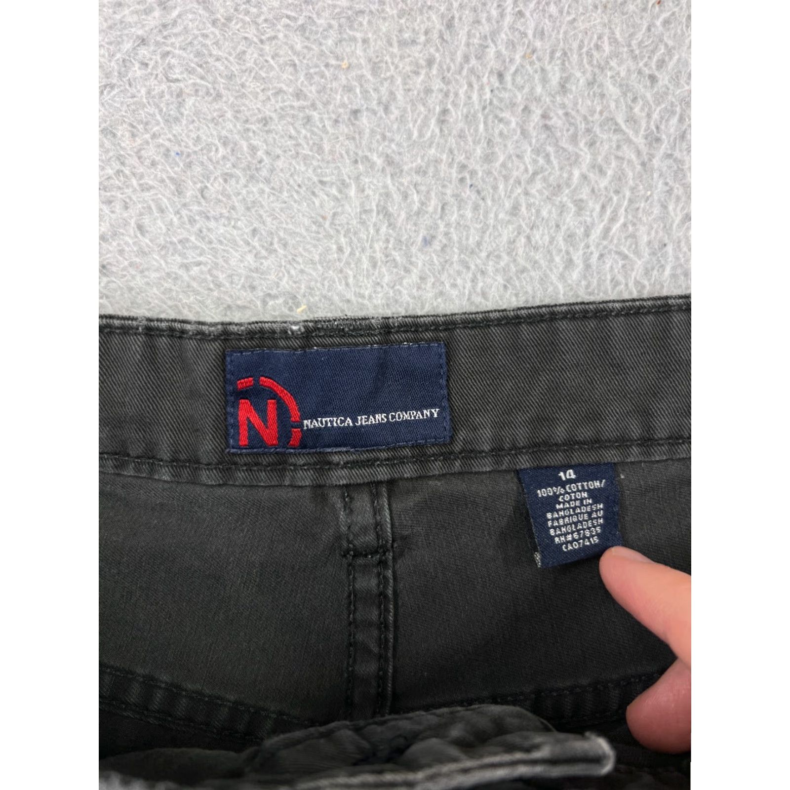 Nautica Nautica Shorts Women 14 Black 100% Cotton Twill 5-Pocket Zip Fly | Regular Fit | Inseam 5" | Womens Size 36" / US 14 / IT 50 - 5 Thumbnail
