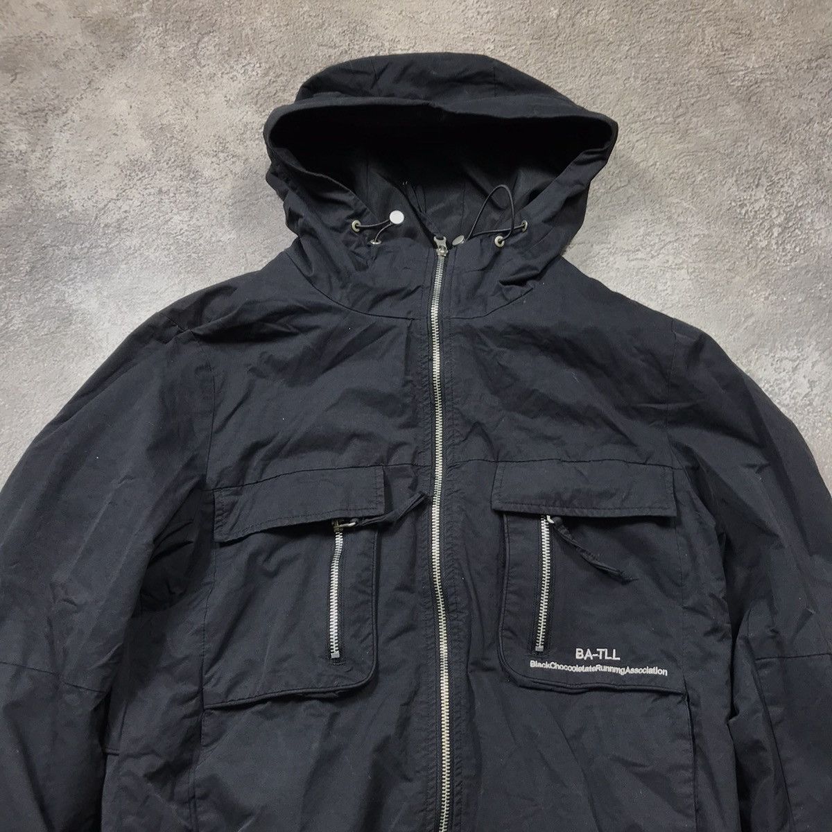 Vintage Vintage Y2K Black Hooded Bomber Jacket Streetwear Cropped M Size US M / EU 48-50 / 2 - 2 Thumbnail