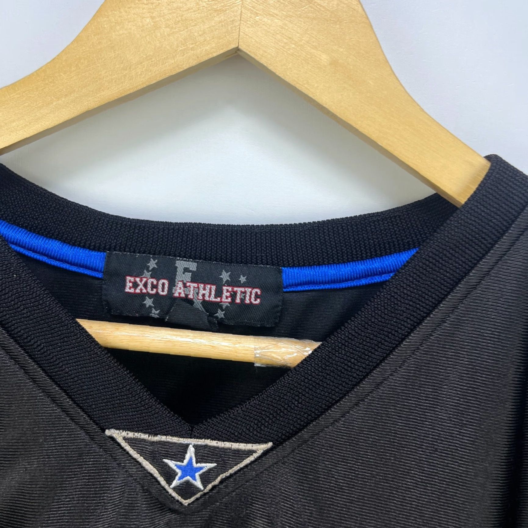 Vintage VINTAGE Exco Athletic Jersey Shirt Long Sleeve L Black Hip Hop Men Mens Size US L / EU 52-54 / 3 - 4 Thumbnail