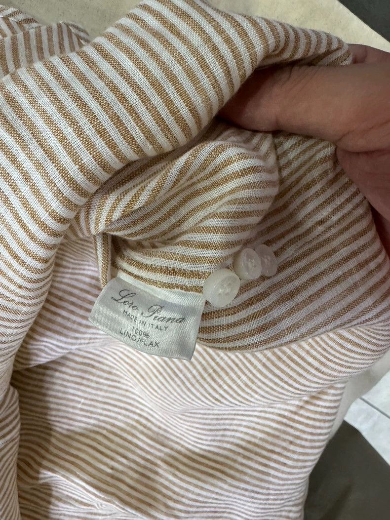 Loro Piana LORO PIANA Linen shirt Size L / US 10 / IT 46 - 2 Thumbnail