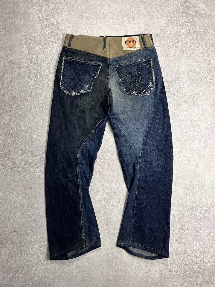 Japanese Brand × Michiko Koshino × Vintage VINTAGE MICHIKO KOSHINO YEN JEANS AVANTGARDE JAPANESE PANTS Size US 32 / EU 48 - 1 Thumbnail