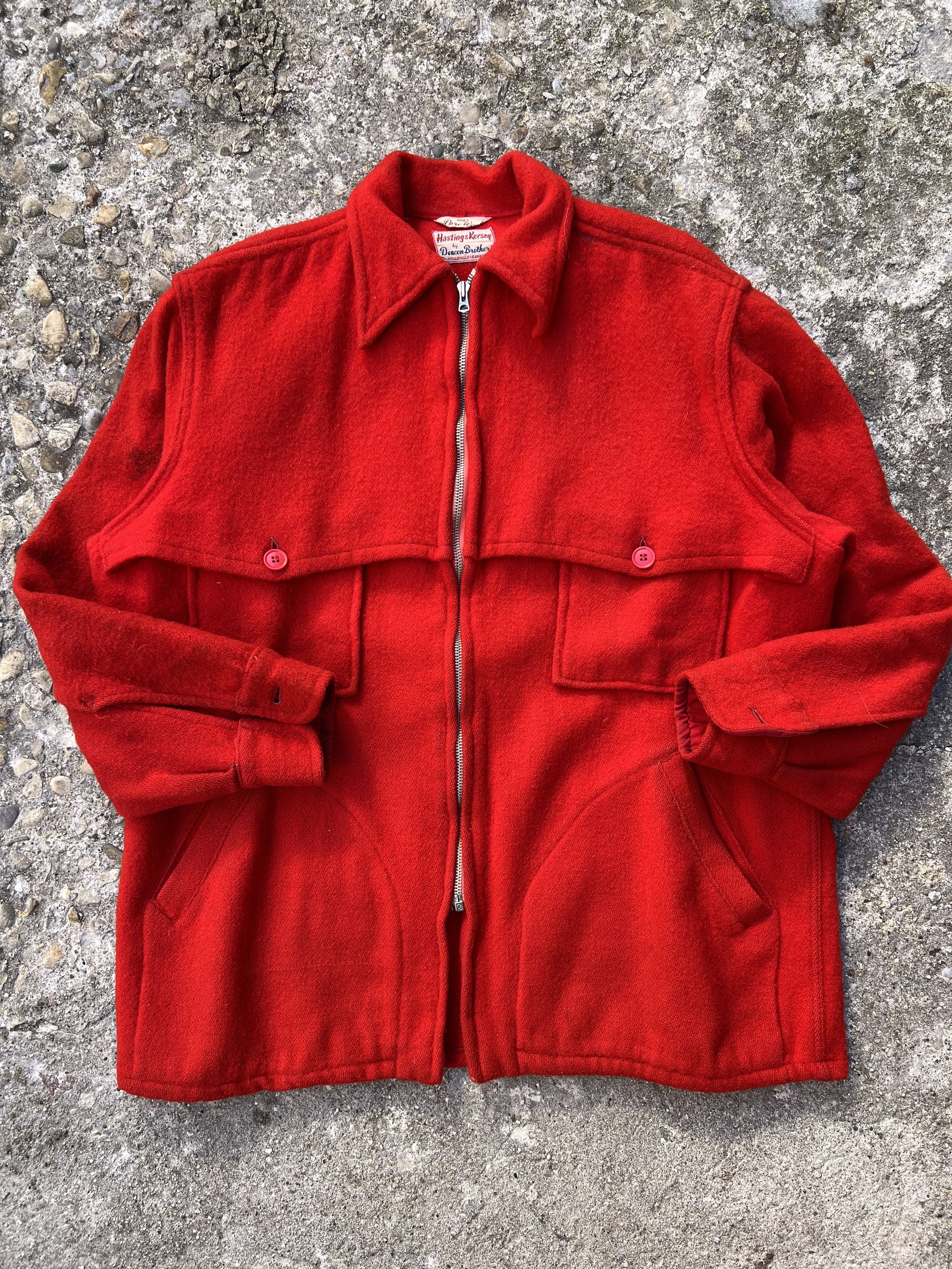 Vintage True VTG 190's Hastings Kersey by Deacon Brother Wool Jacket Size US L / EU 52-54 / 3 - 3 Thumbnail