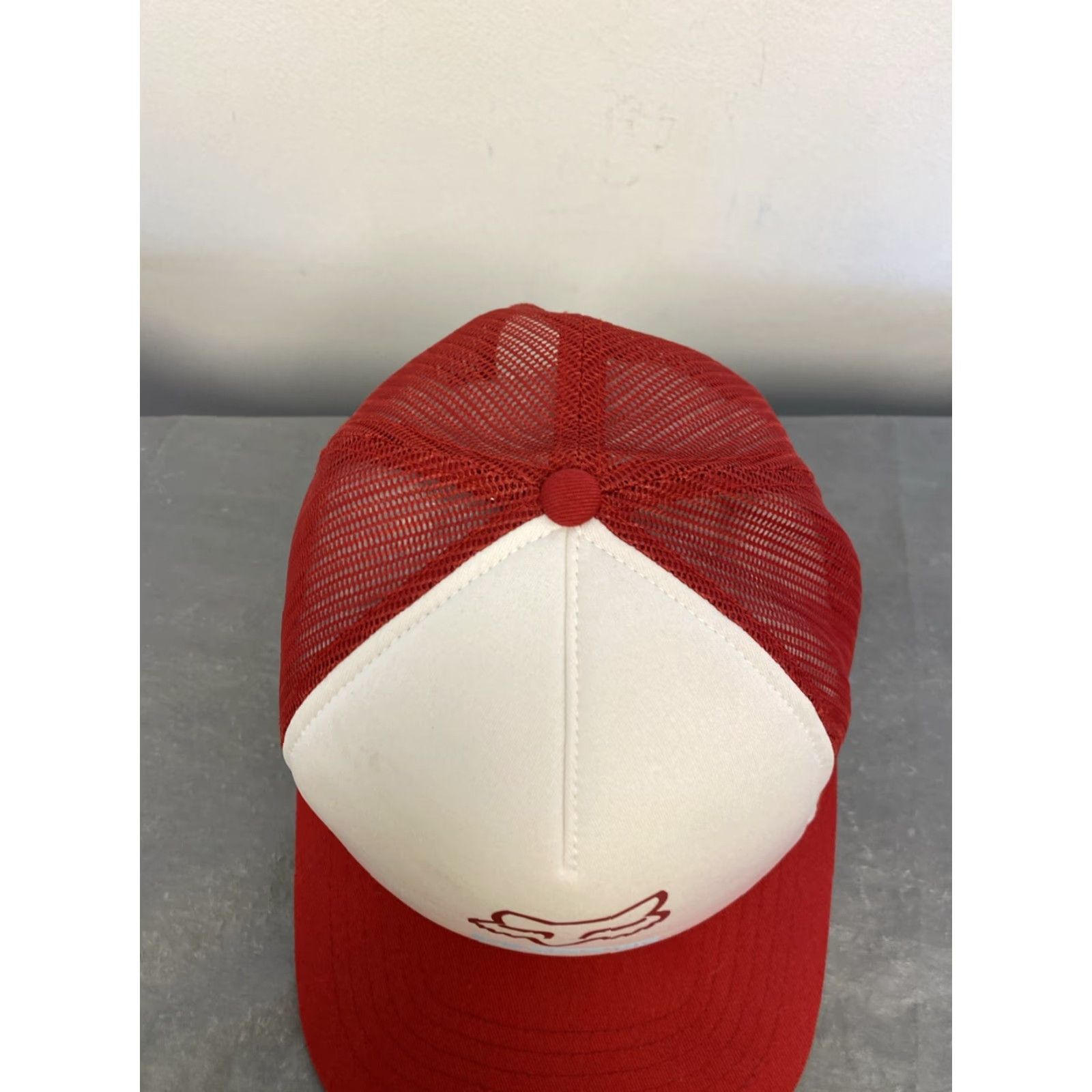 Fox Racing Fox Racing Adjustable Red Baseball Cap Hat for Men - Solid Cotton Trucker - Casual Outdoor Sports Size ONE SIZE - 2 Thumbnail