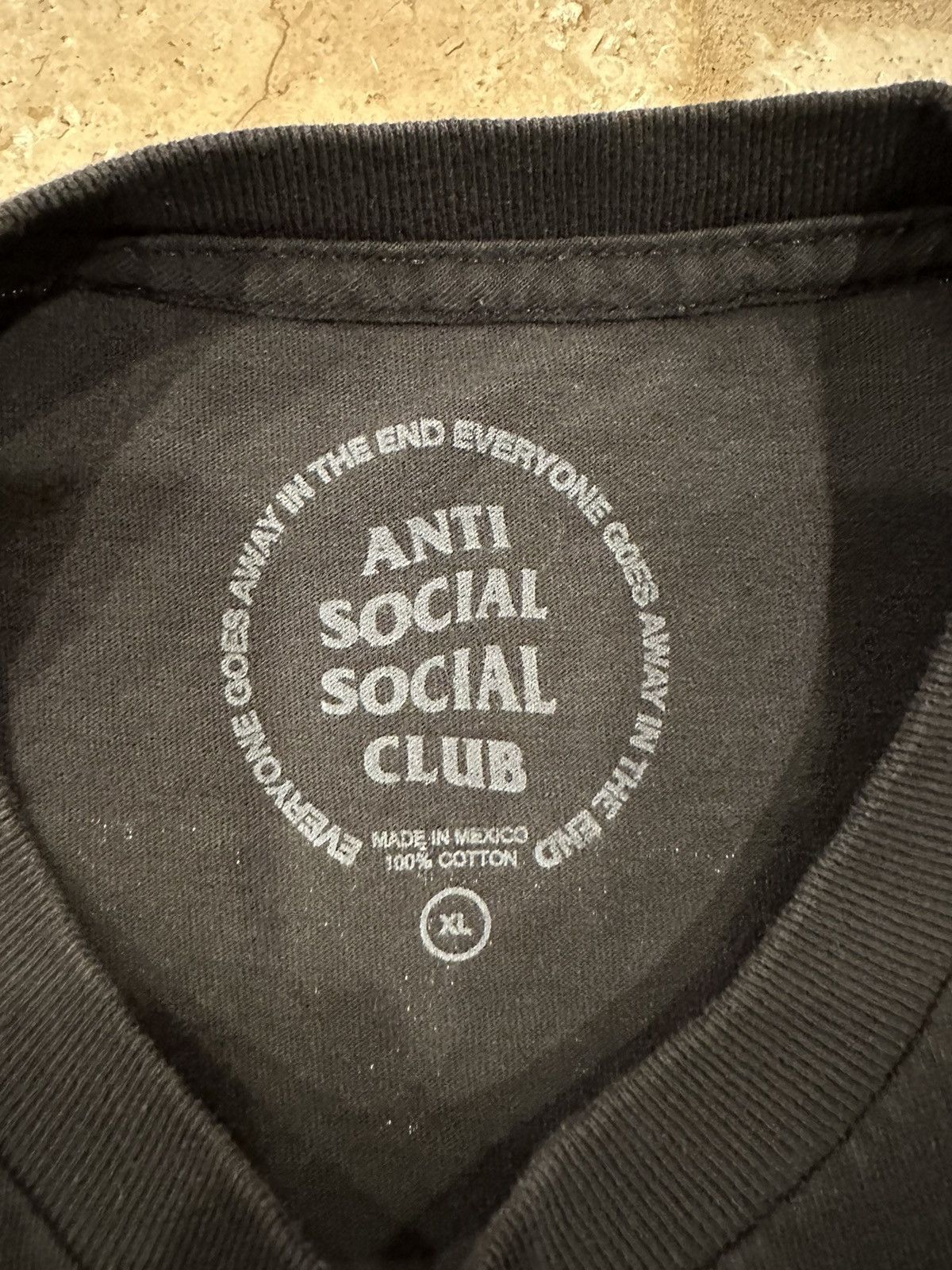 Anti Social Social Club Anti Social Social Club “Never Again Never You” Dark Grey T Size US XL / EU 56 / 4 - 6 Thumbnail