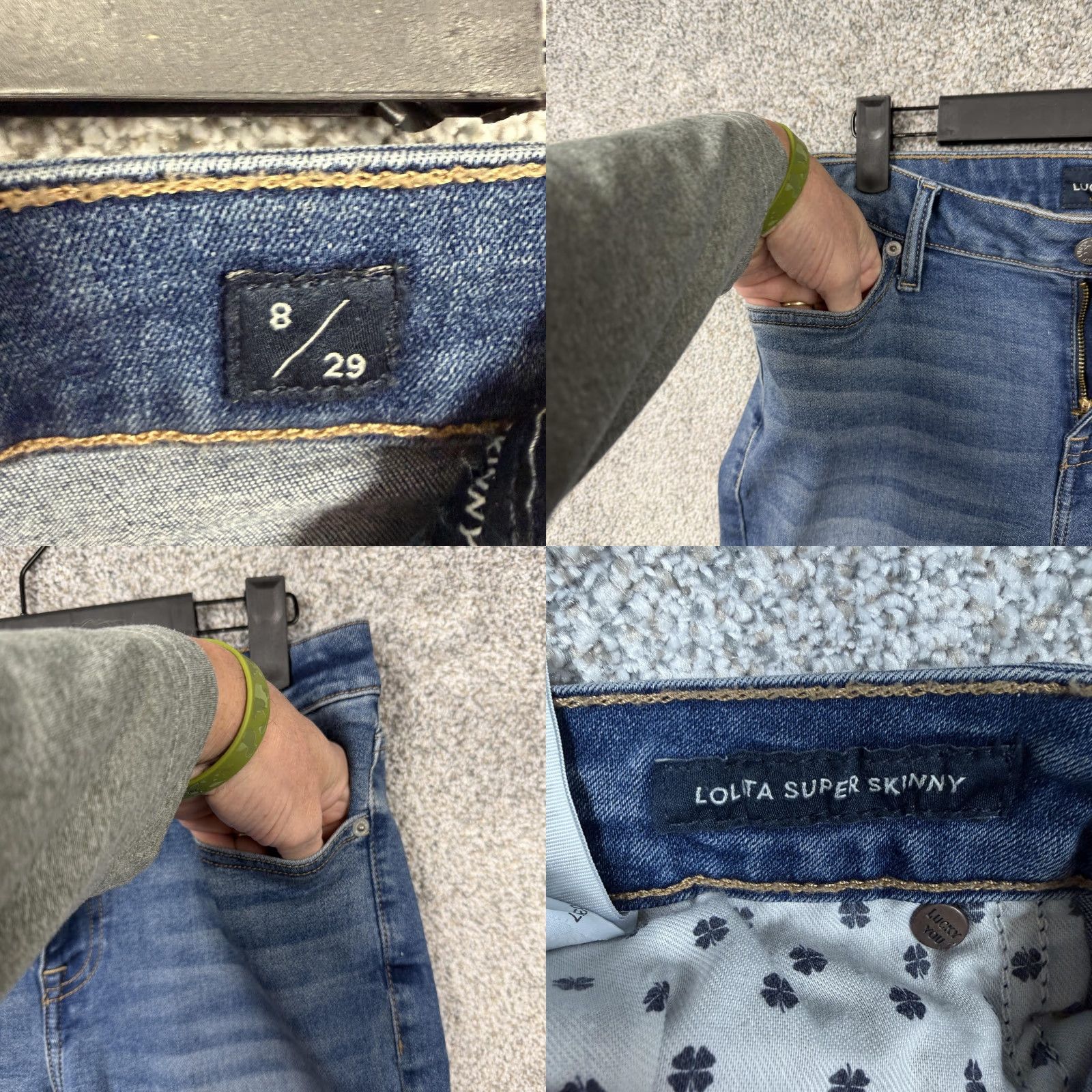 Lucky Brand Lucky Brand Lolita Super Skinny Jeans Womens 8/29 Blue Mid Rise Stretch Denim Size 30" / US 8 / IT 44 - 8 Thumbnail