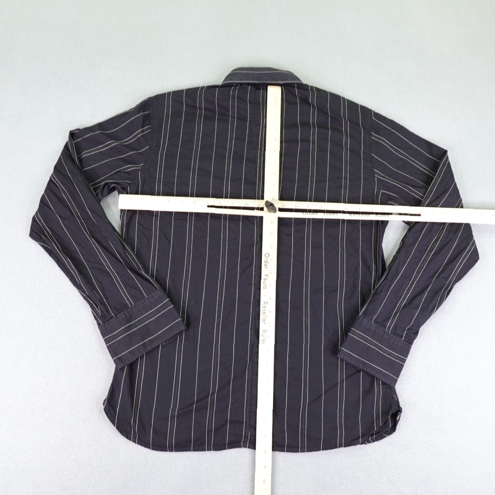 G-Star G Star Raw Shirt Mens XL Black Stripes Button Up Long Sleeve New Luxor Type Size US XL / EU 56 / 4 - 6 Thumbnail