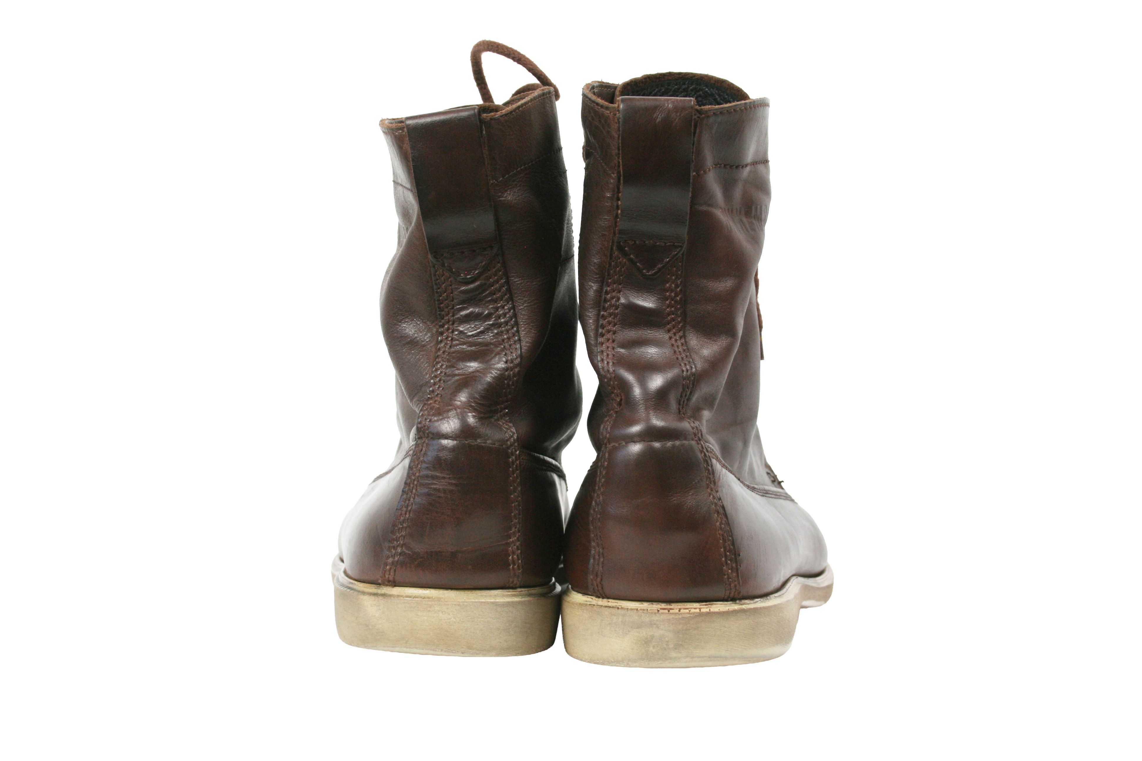 Dirk Bikkembergs 00S Military Combat Leather Boots Vintage Size US 10 / EU 43 - 11 Thumbnail