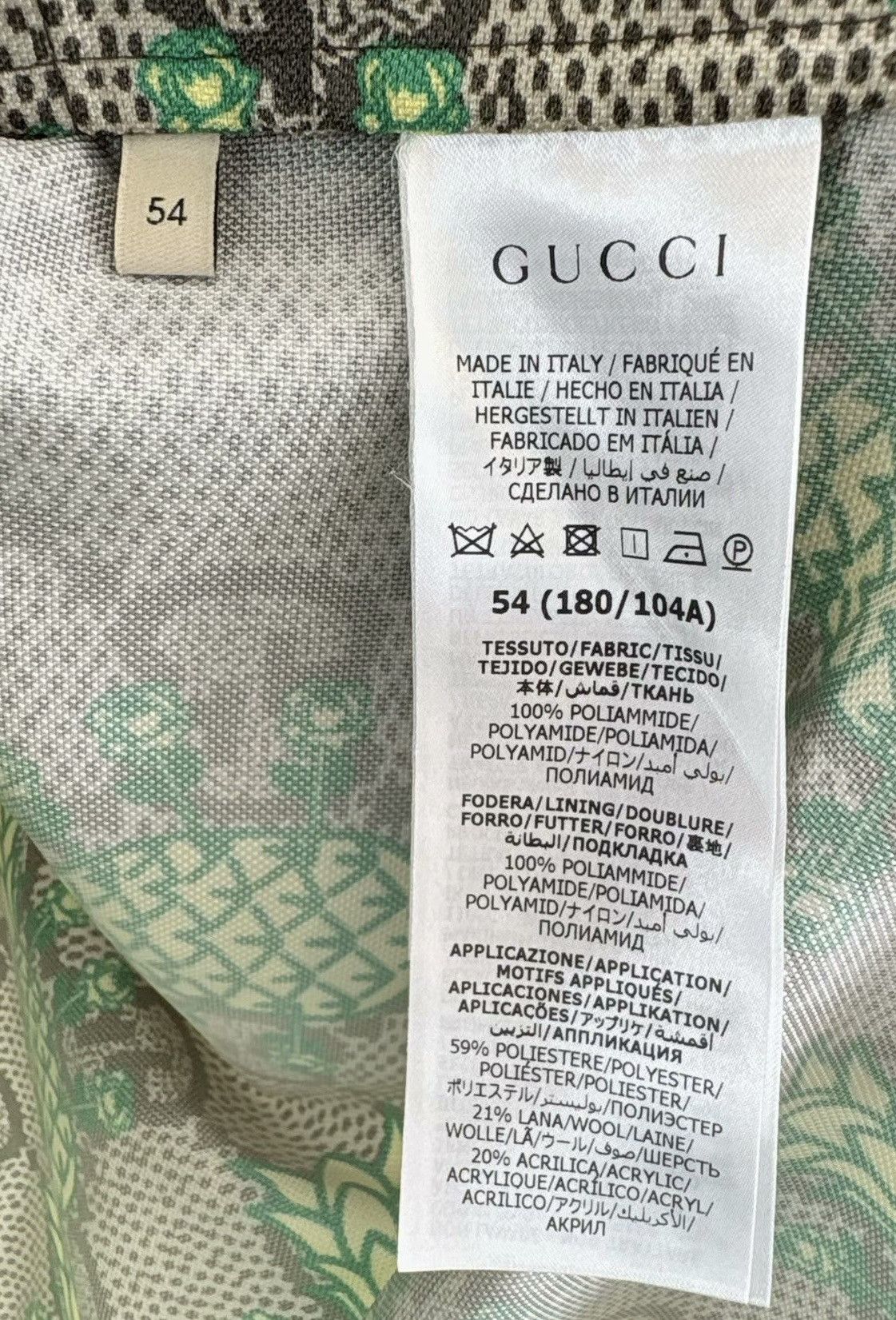 Gucci Gucci 54 Pineapple GG Monogram Jacket Size US L / EU 52-54 / 3 - 9 Thumbnail