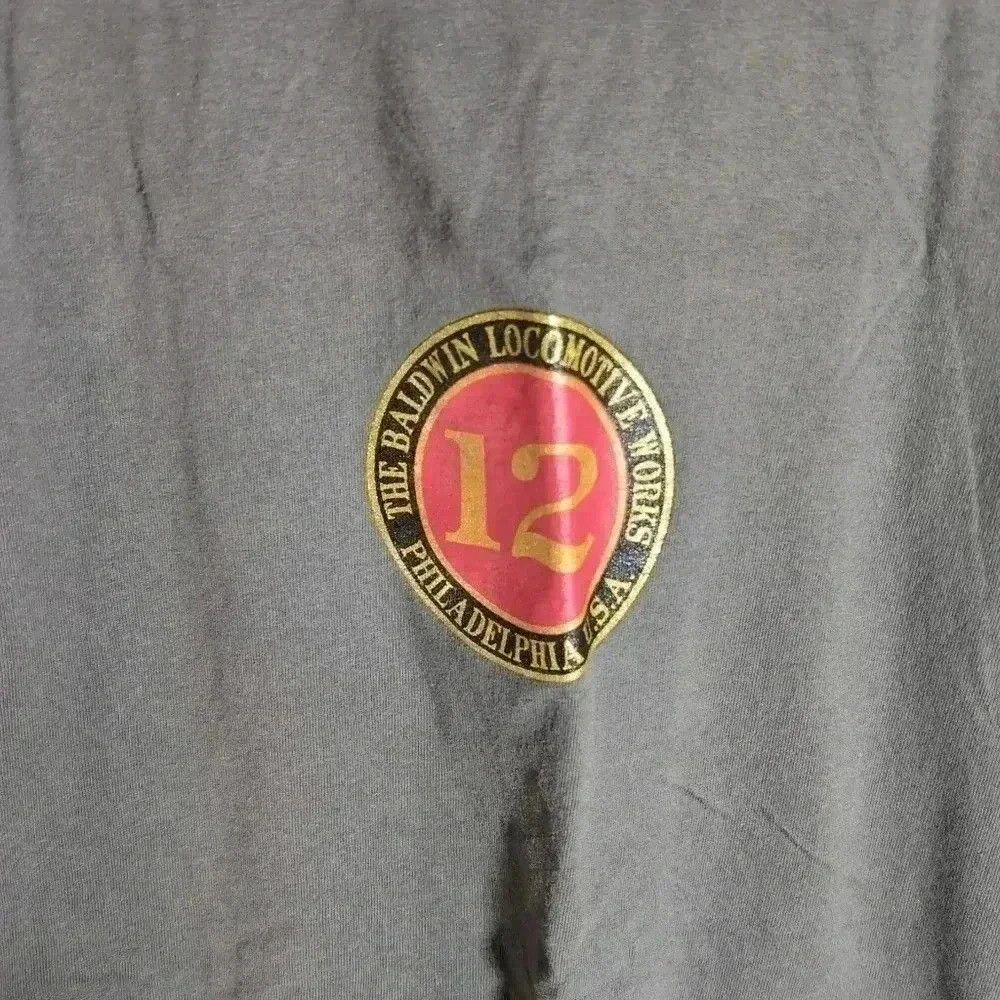 Hanes Baldwin Locomotive Works Philadelphia tshirt sz XL Size US XL / EU 56 / 4 - 2 Thumbnail
