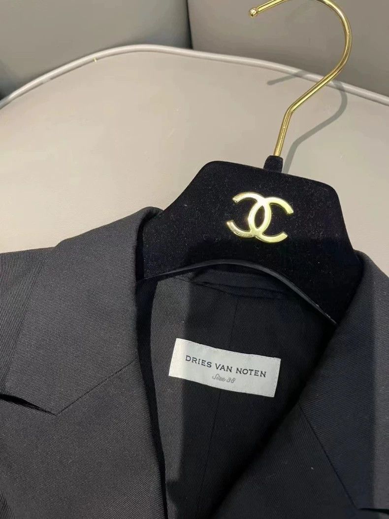 Dries Van Noten DRIES VAN NOTEN size:38 Black double-breasted suit jacket Size S / US 4 / IT 40 - 3 Thumbnail