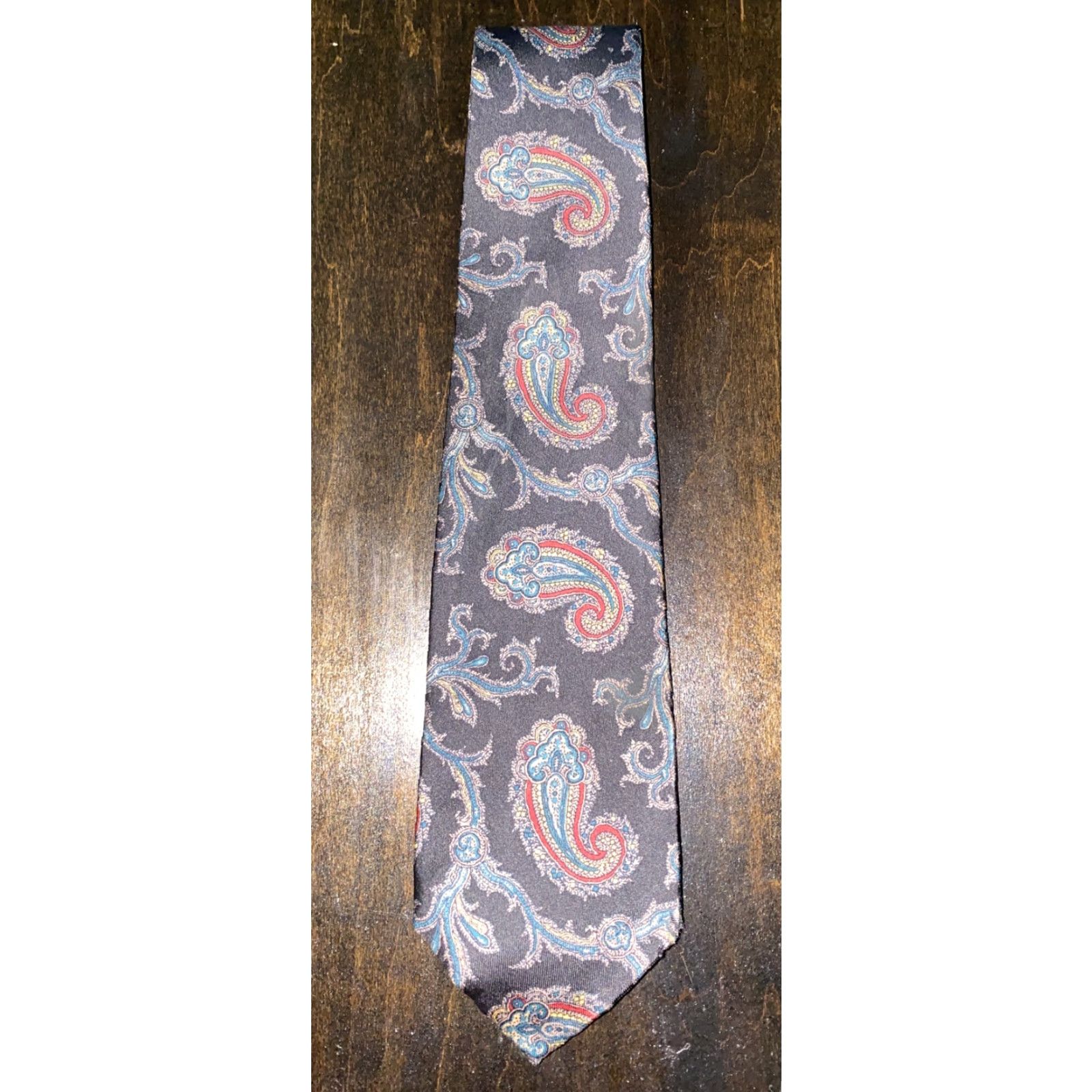Robert Talbott Nordstrom Robert Talbott Multi Color Geometric USA Made Tie 56 In Men Size ONE SIZE - 2 Thumbnail