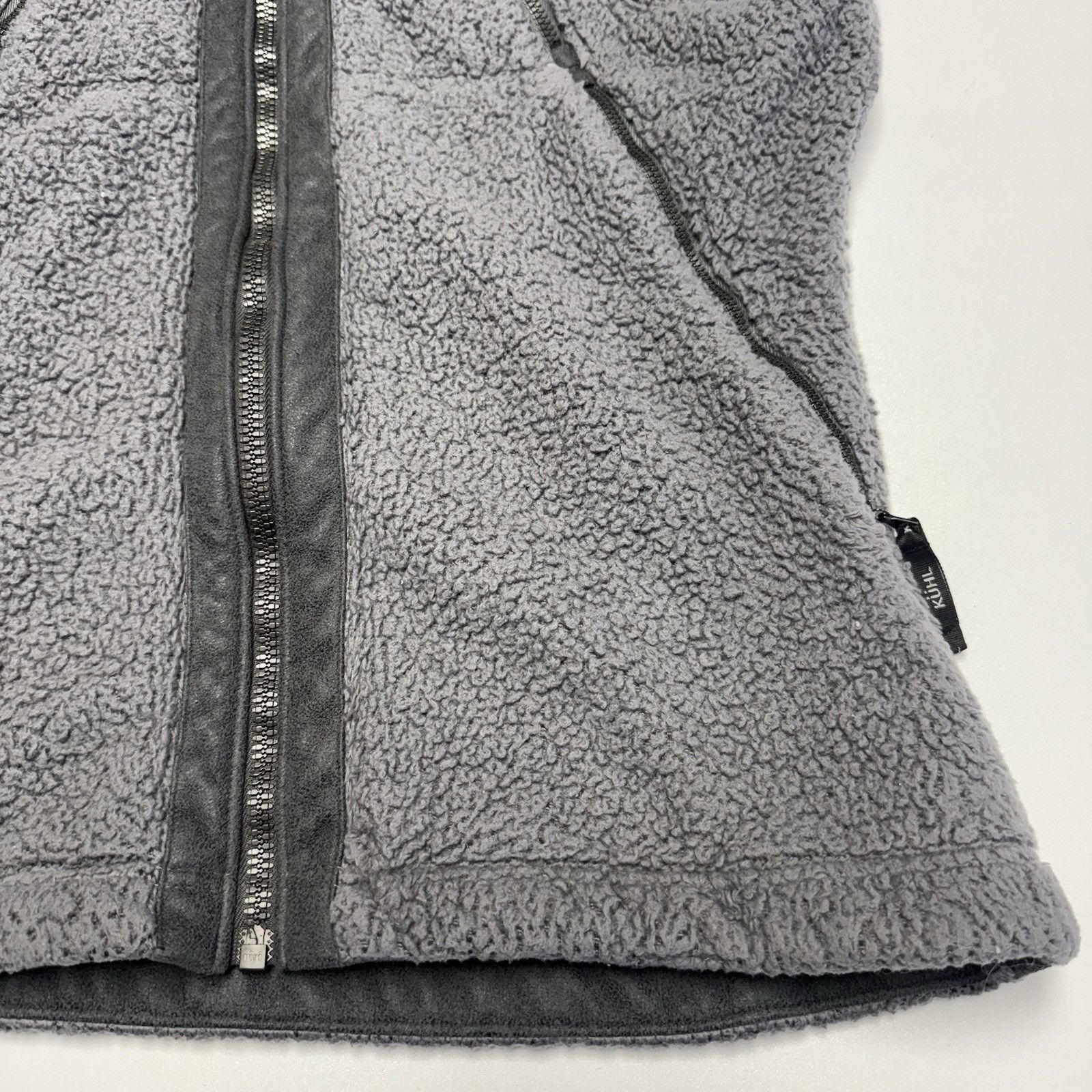 Kuhl Kuhl Fleece Womens Vest Gray Full Zip Size Large Hidden Hood Size L / US 10 / IT 46 - 4 Thumbnail