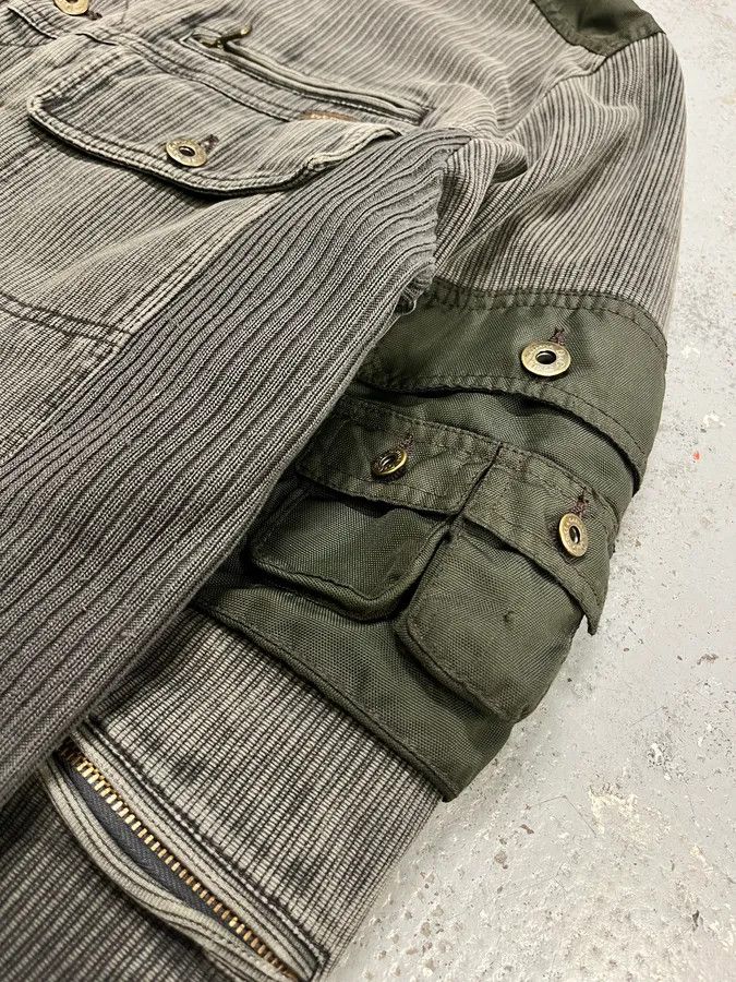 Dolce & Gabbana AW2003 Dolce & Gabbana Grey Corduroy & Green Jacket Size US L / EU 52-54 / 3 - 5 Thumbnail